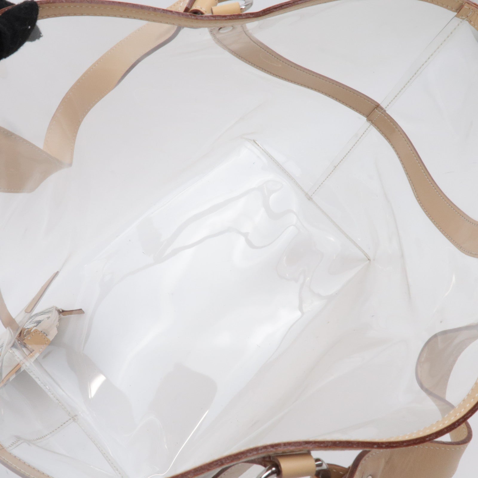 BURBERRY Blue Label Clear Tote Bag  Beige
