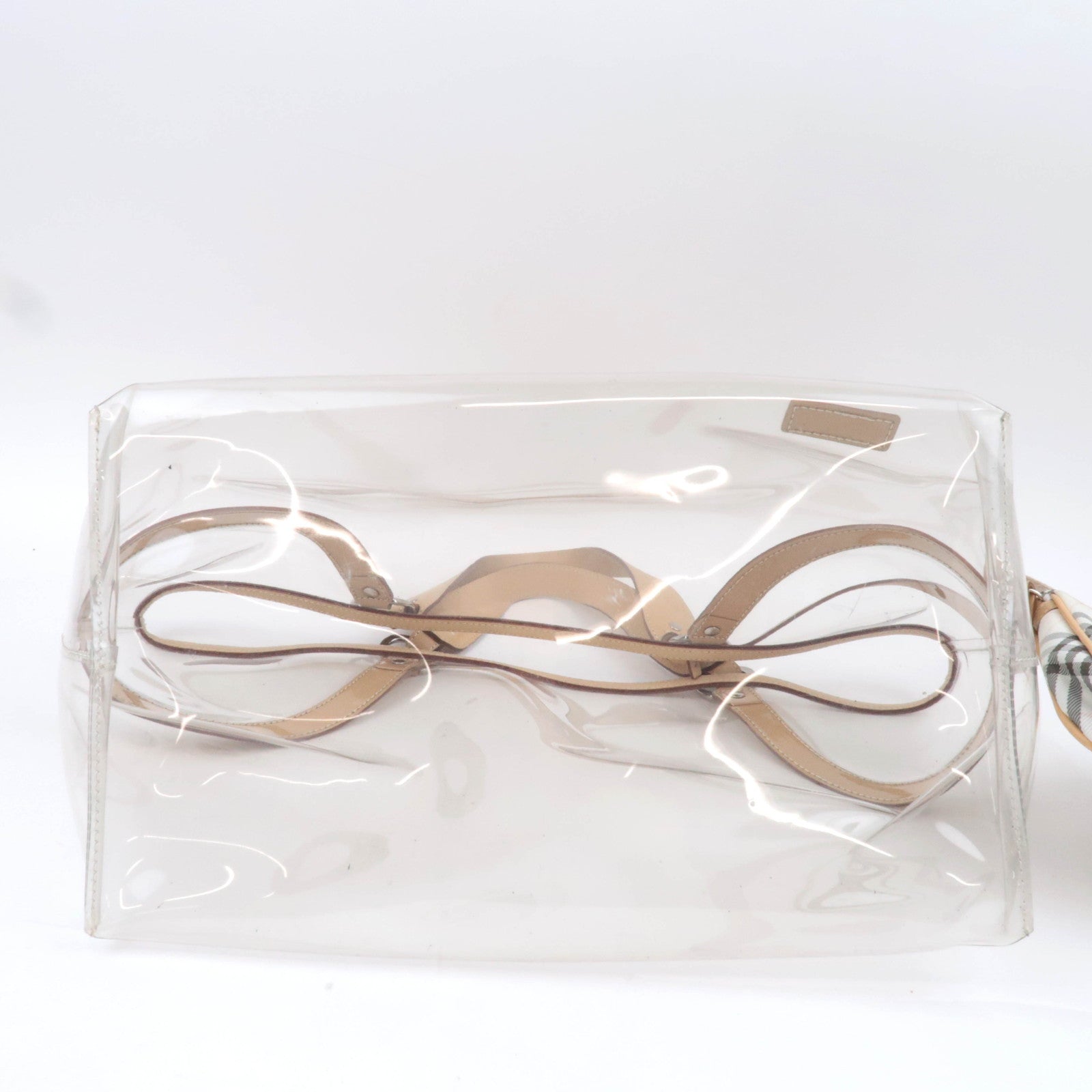 BURBERRY Blue Label Clear Tote Bag  Beige