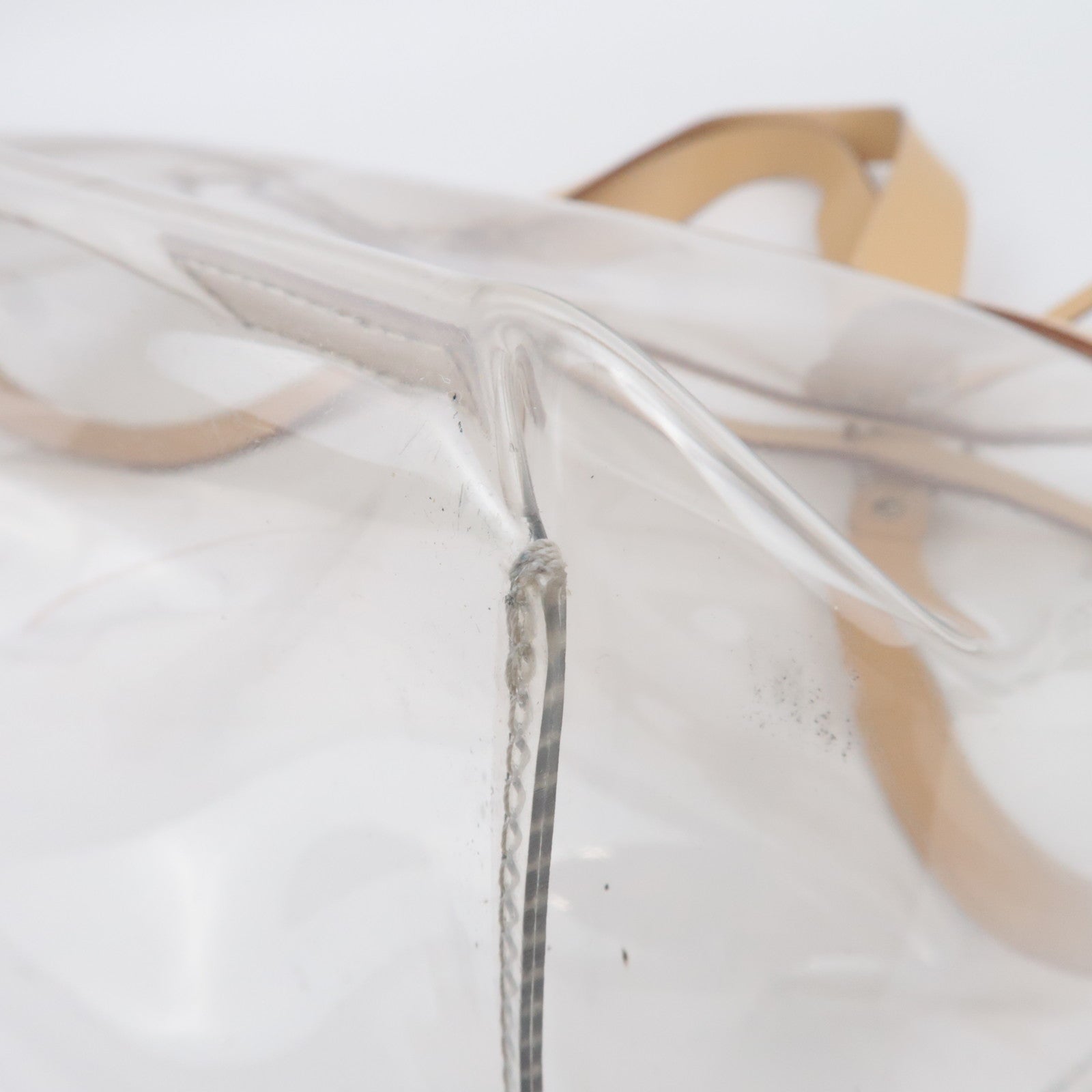 BURBERRY Blue Label Clear Tote Bag  Beige