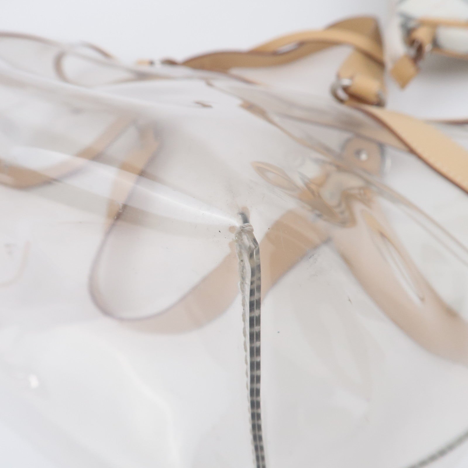 BURBERRY Blue Label Clear Tote Bag  Beige