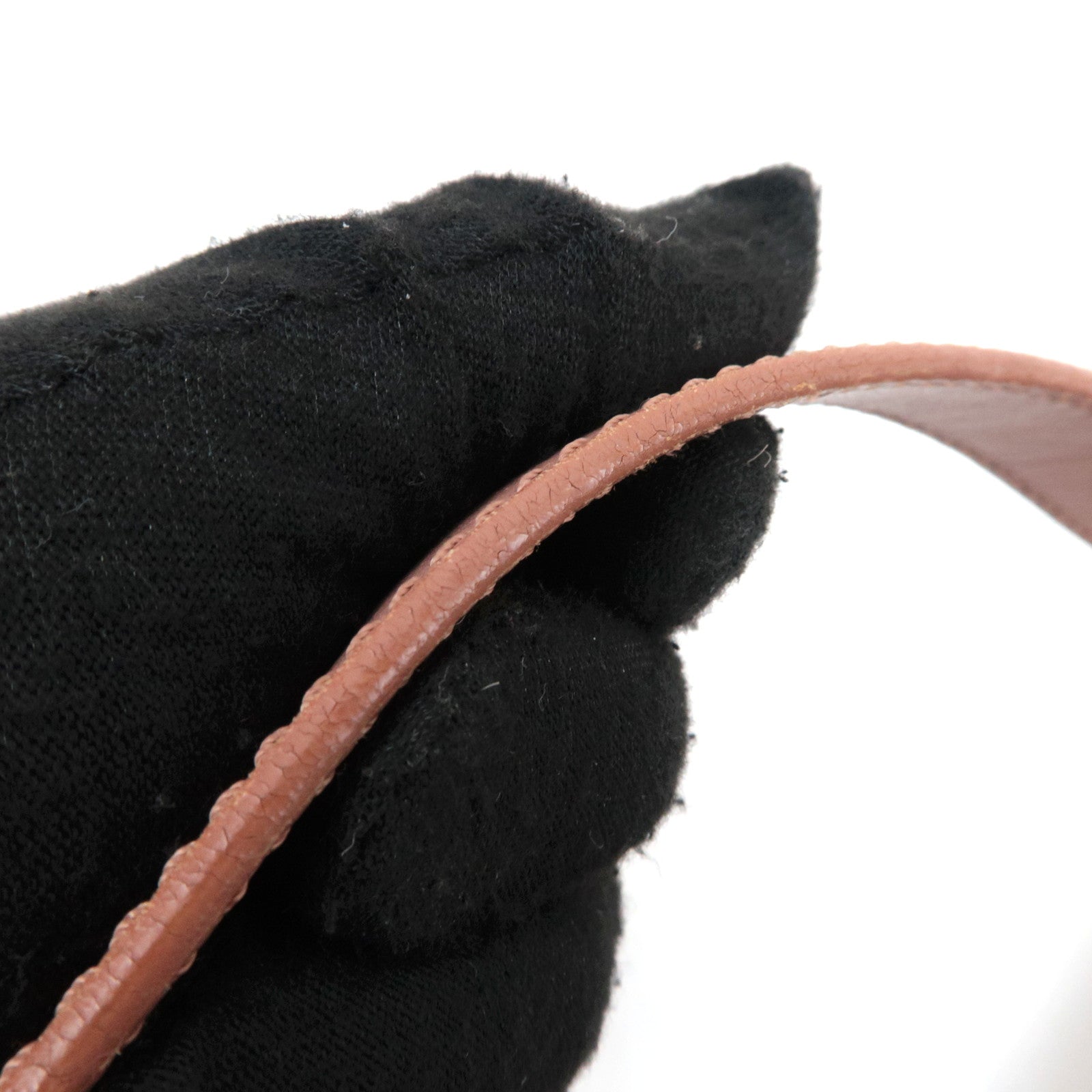 FENDI Zucchino Canvas Shoulder Bag Pink Beige 8BR325
