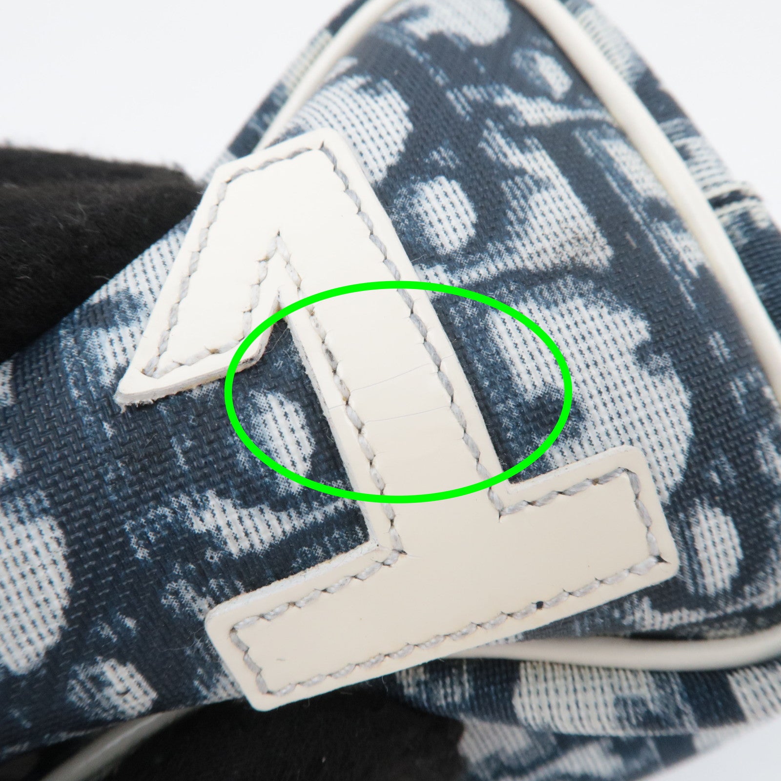 Christian Dior Trotter No.1 PVC Patent Pouch Navy White