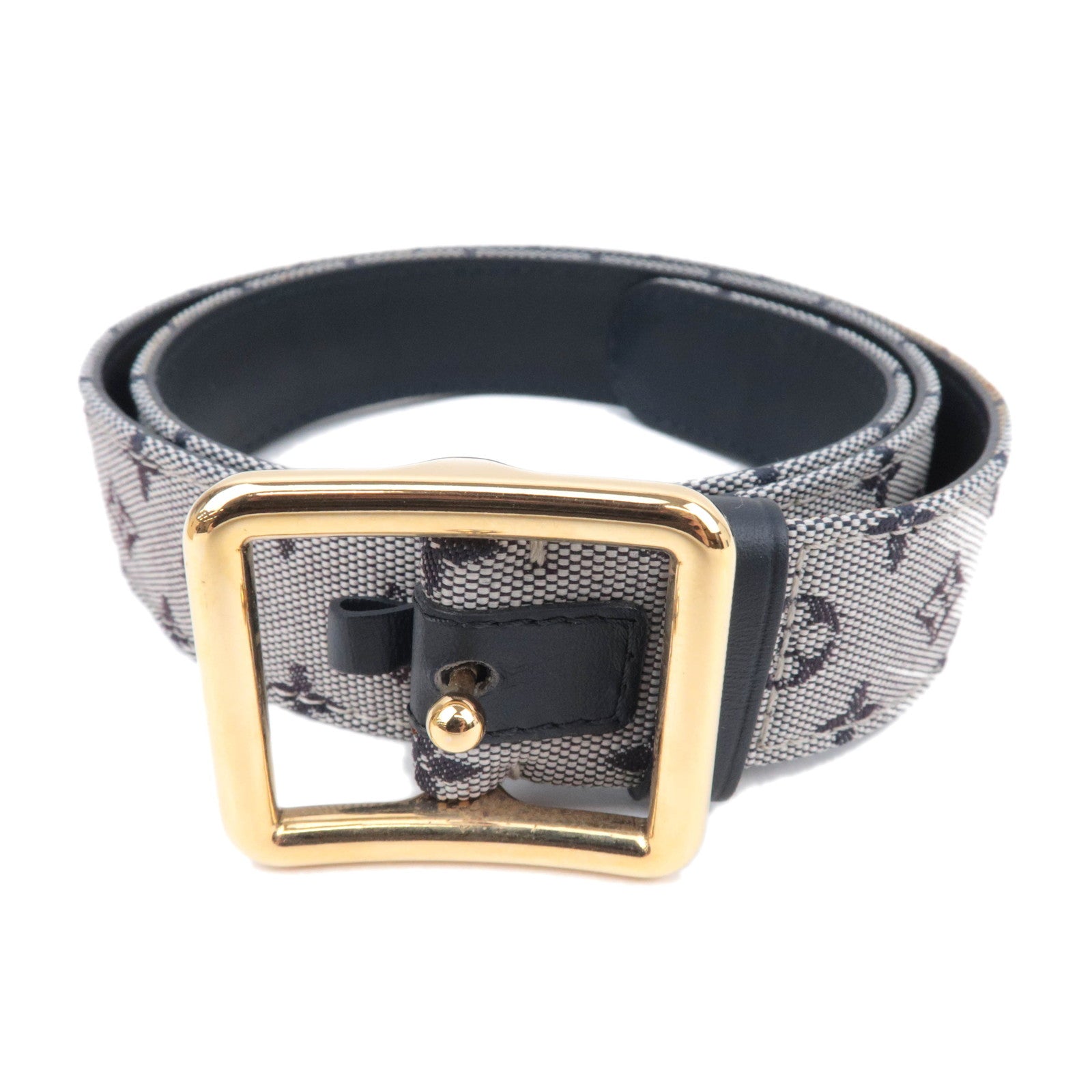 Louis Vuitton Monogram Mini Ceinture Belt 80/32 Blue M6816V90081