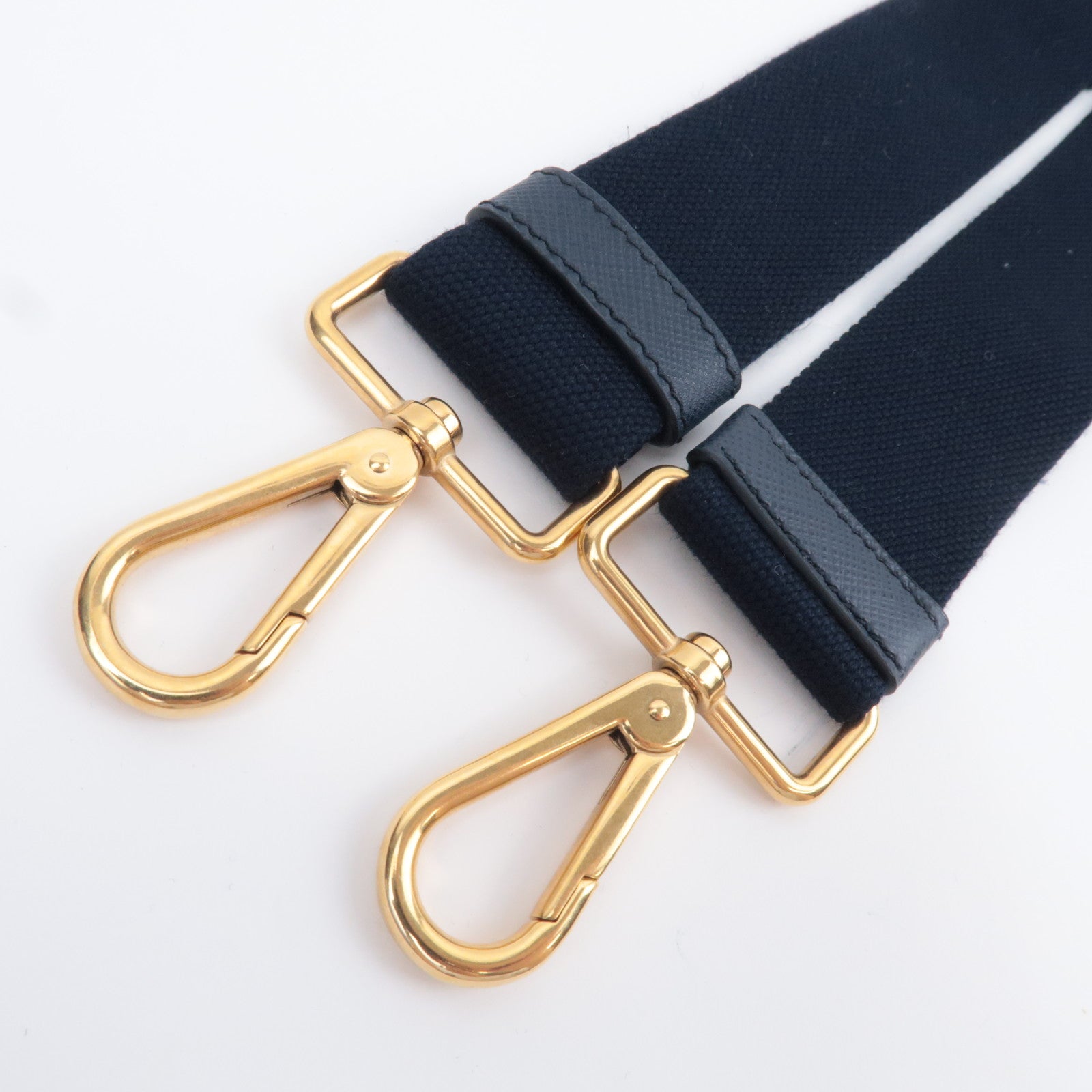 PRADA Canapa Mini 2Way Canvas Tote Bag Navy 1BG439