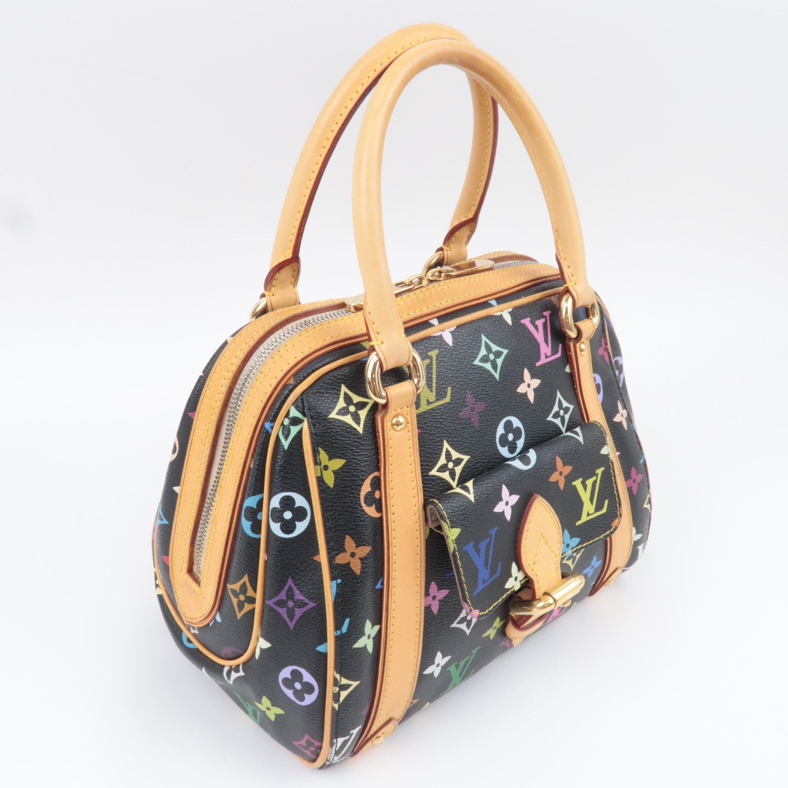 Louis Vuitton Monogram Multicolor Murakami Priscilla Handbag Noir M40097