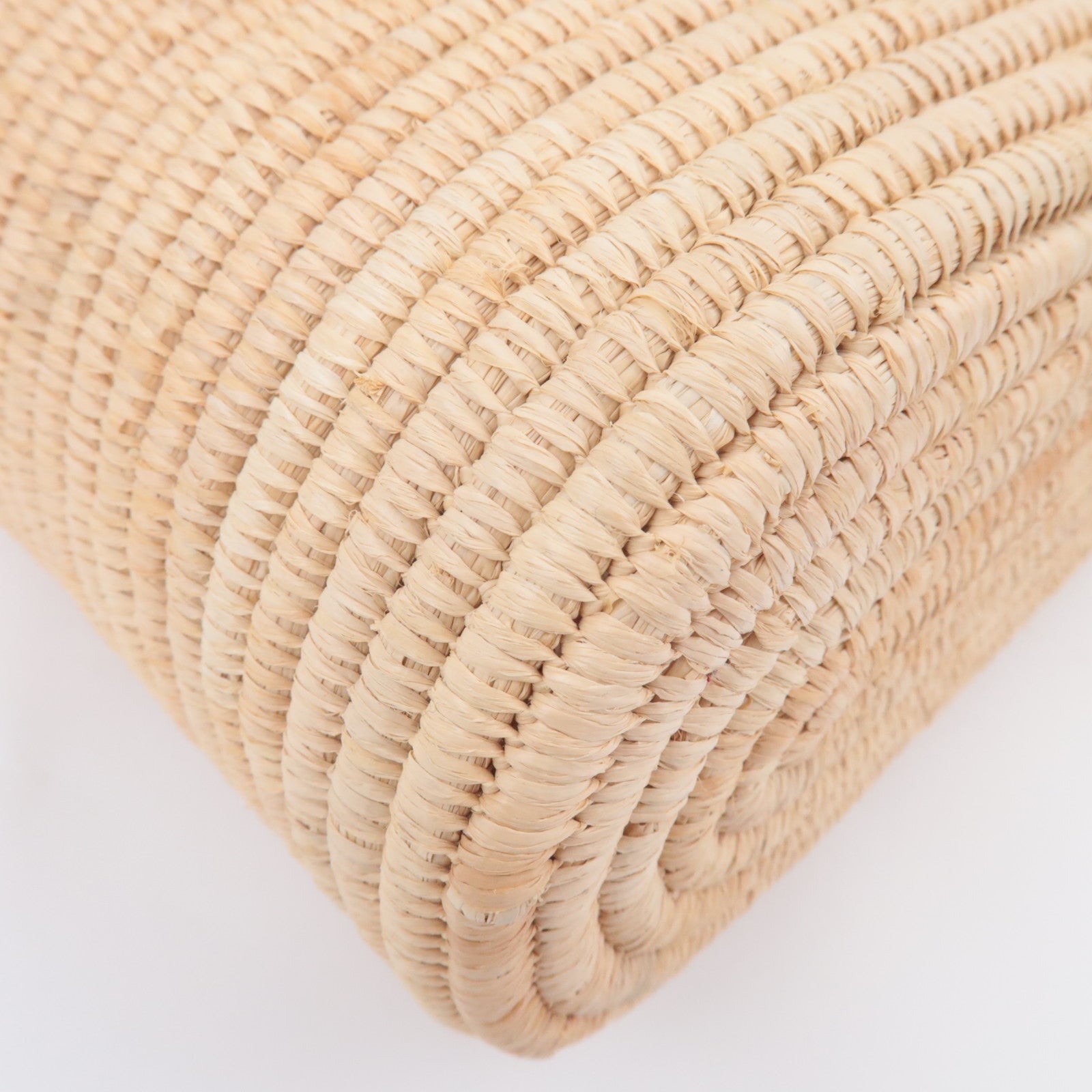 LOEWE Square Basket Bag Small Raffia Handbag Tan