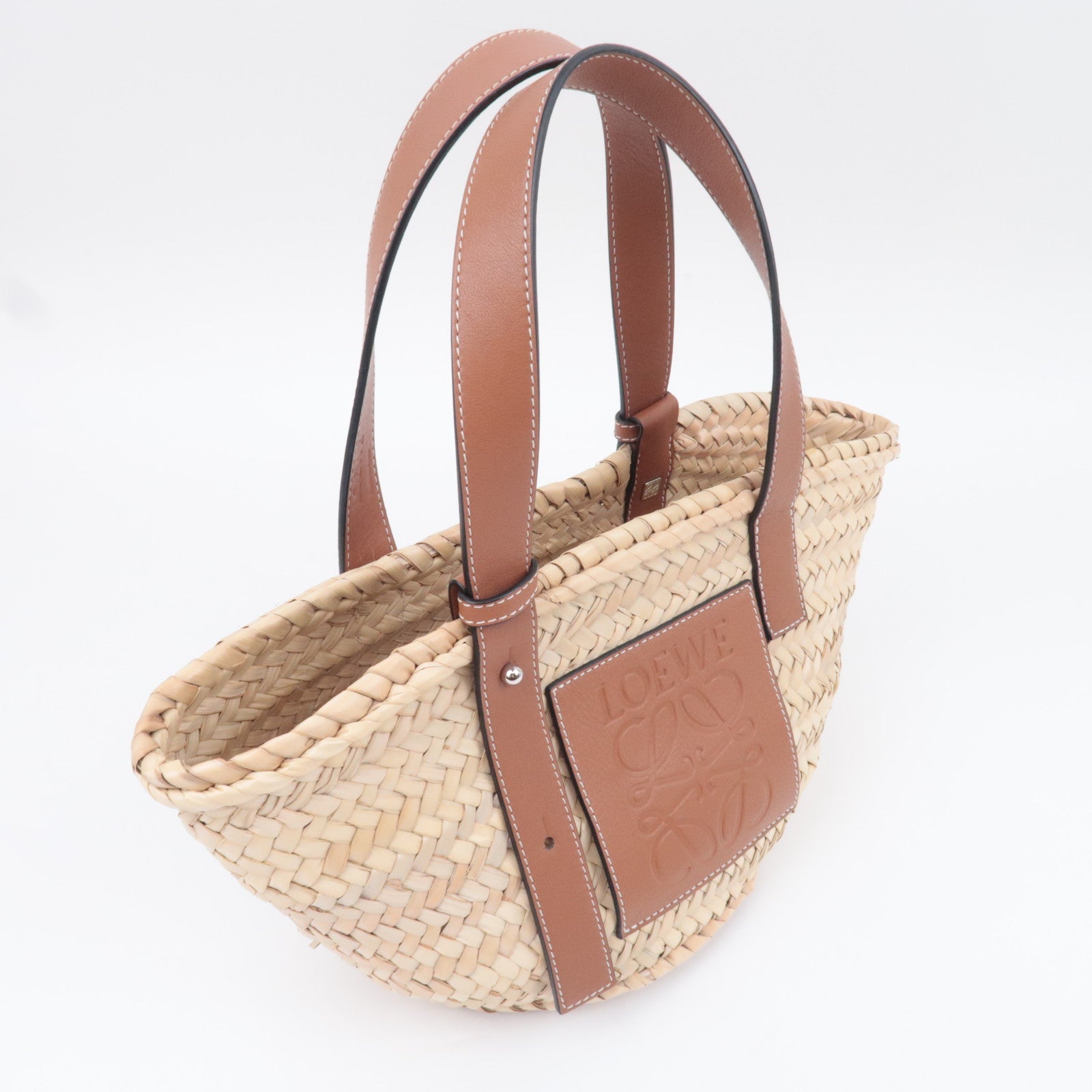 LOEWE Small Basket Bag Raffia Tan