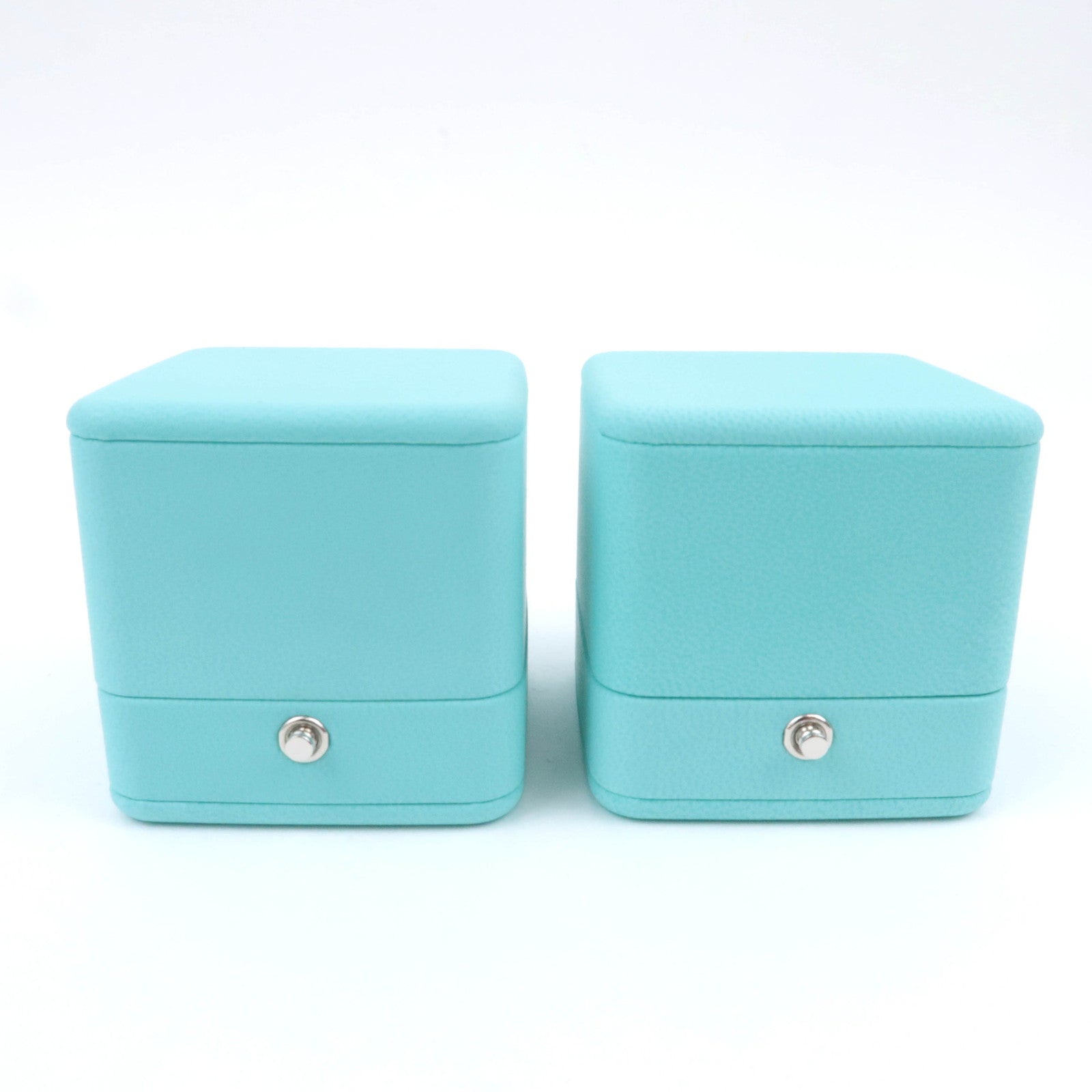 Tiffany Set of 2 Jewelry Boxes For 2 Rings Tiffany Blue