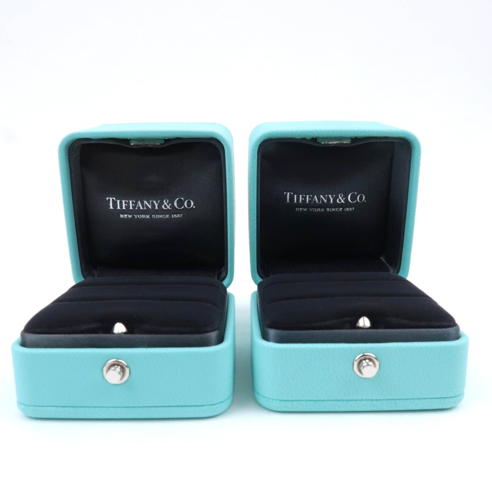 Tiffany Set of 2 Jewelry Boxes For 2 Rings Tiffany Blue