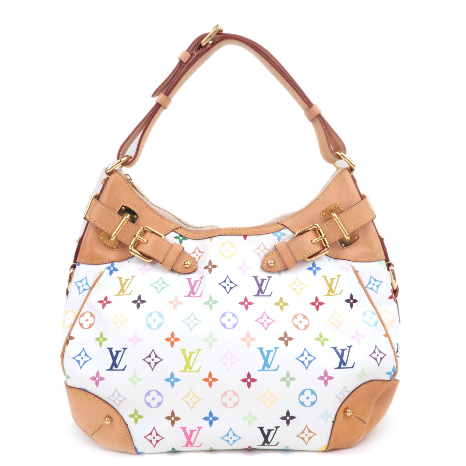 Louis Vuitton Monogram Multicolor Greta Shoulder Bag Blanc M4019590144