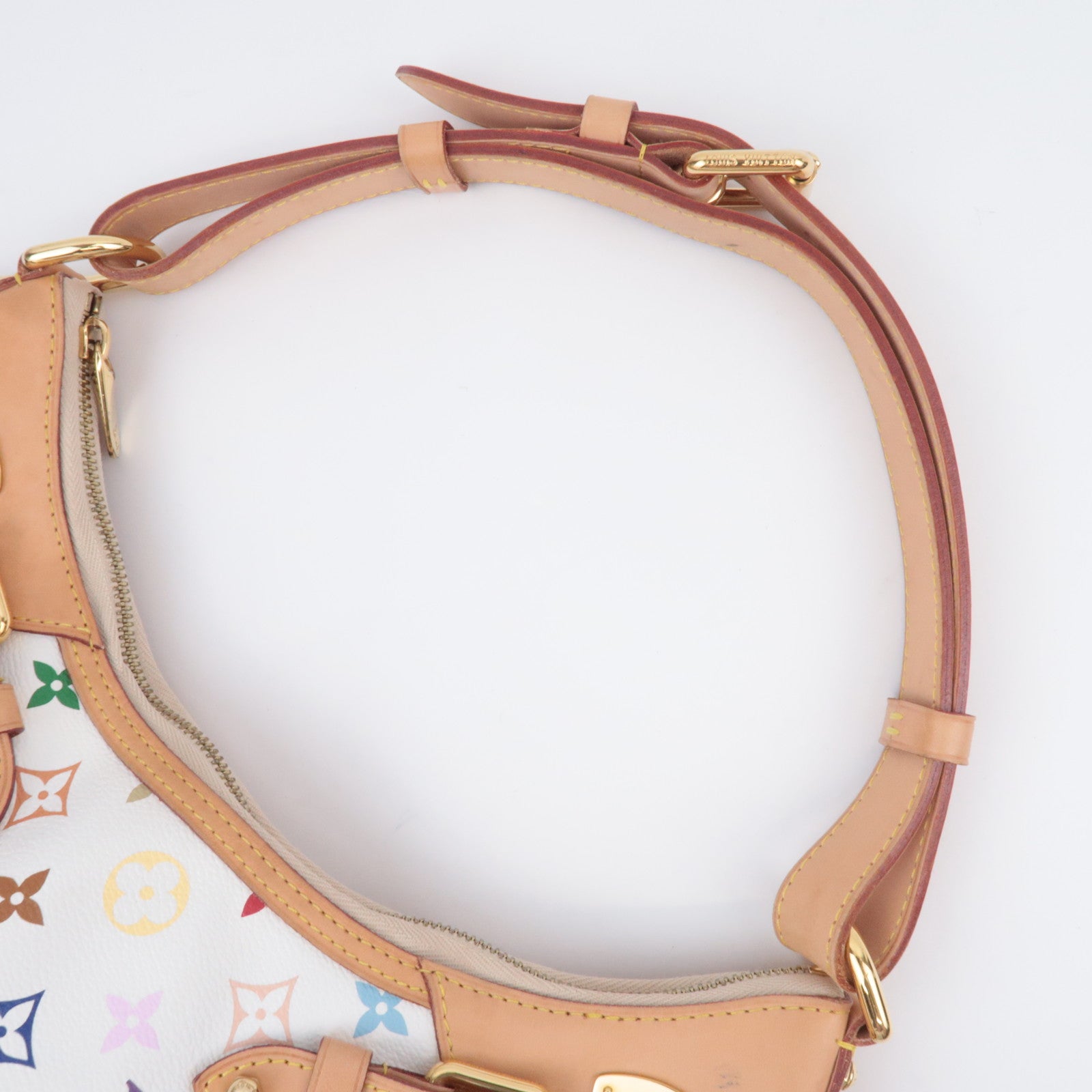Louis Vuitton Monogram Multicolor Greta Shoulder Bag Blanc M40195