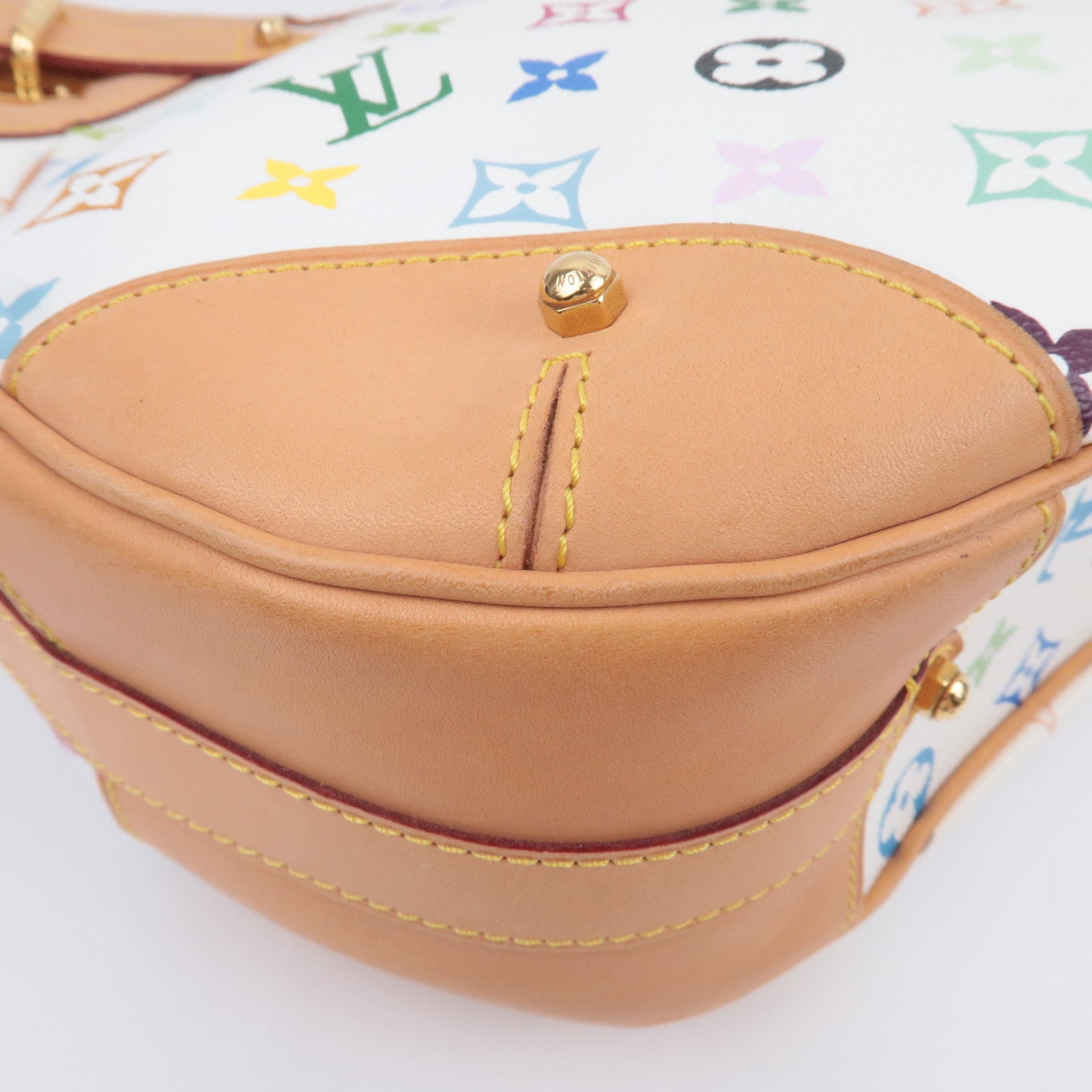 Louis Vuitton Monogram Multicolor Greta Shoulder Bag Blanc M40195