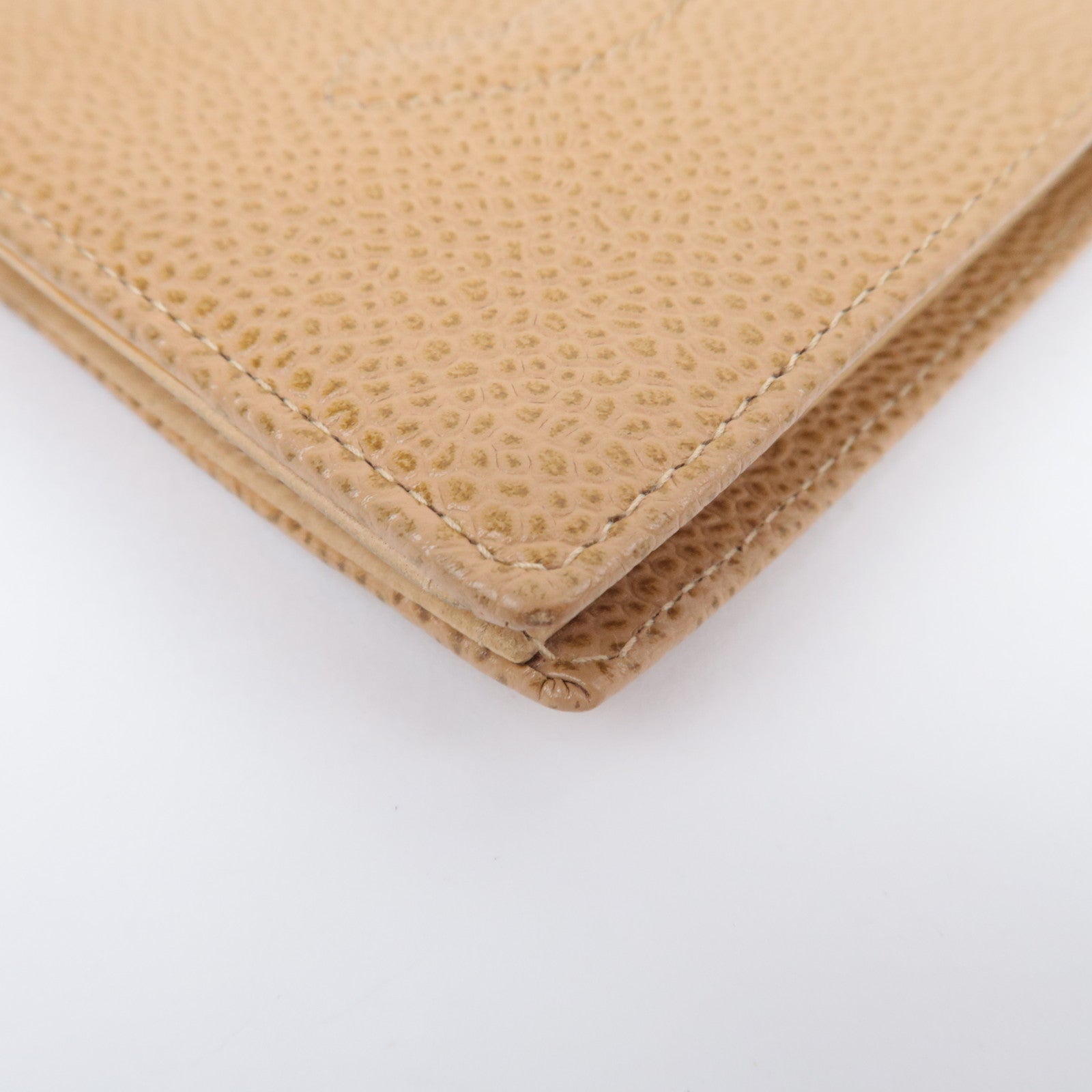 CHANEL Coco Mark Caviarskin Wallet Beige