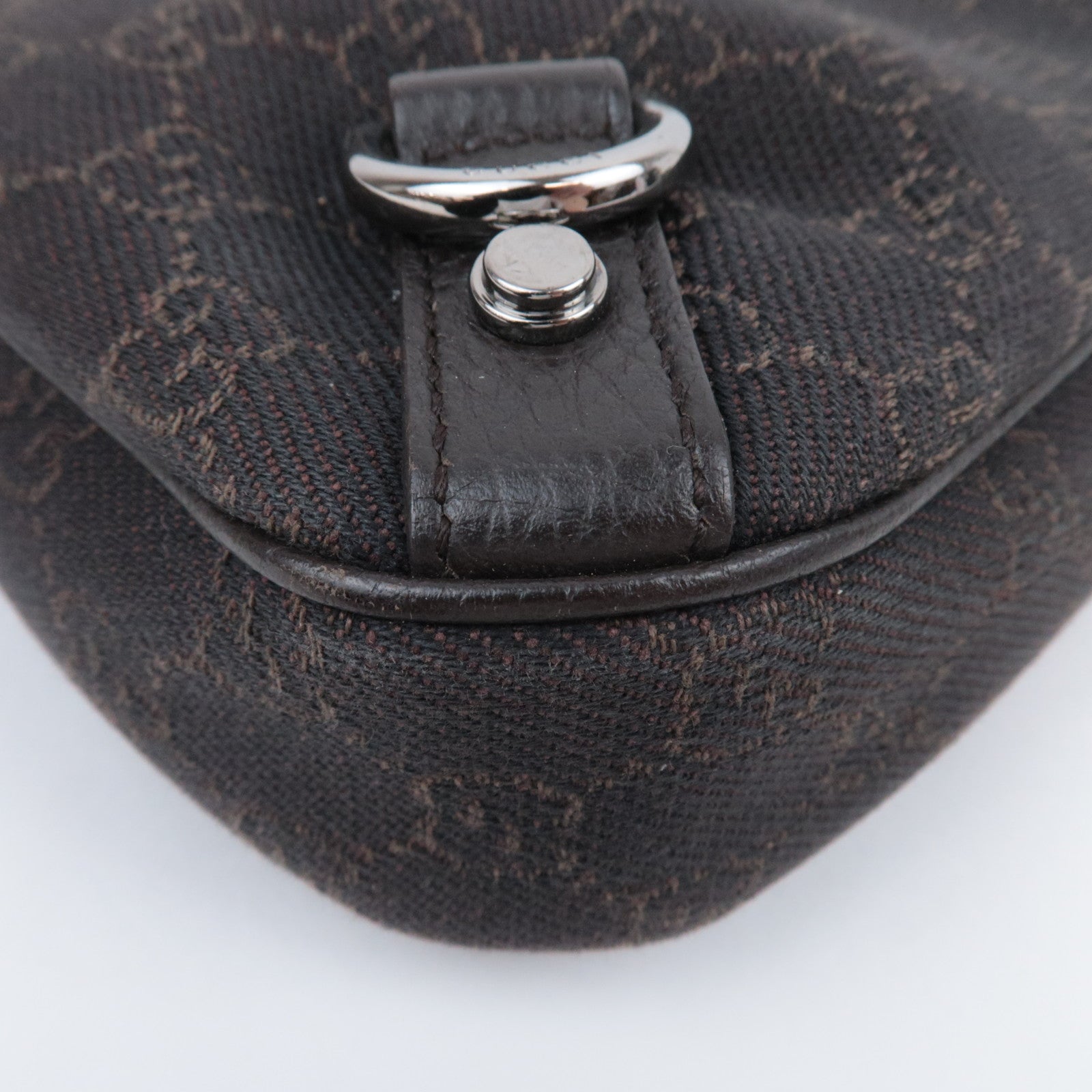 GUCCI Abby GG Canvas Shoulder Bag Brown 268637