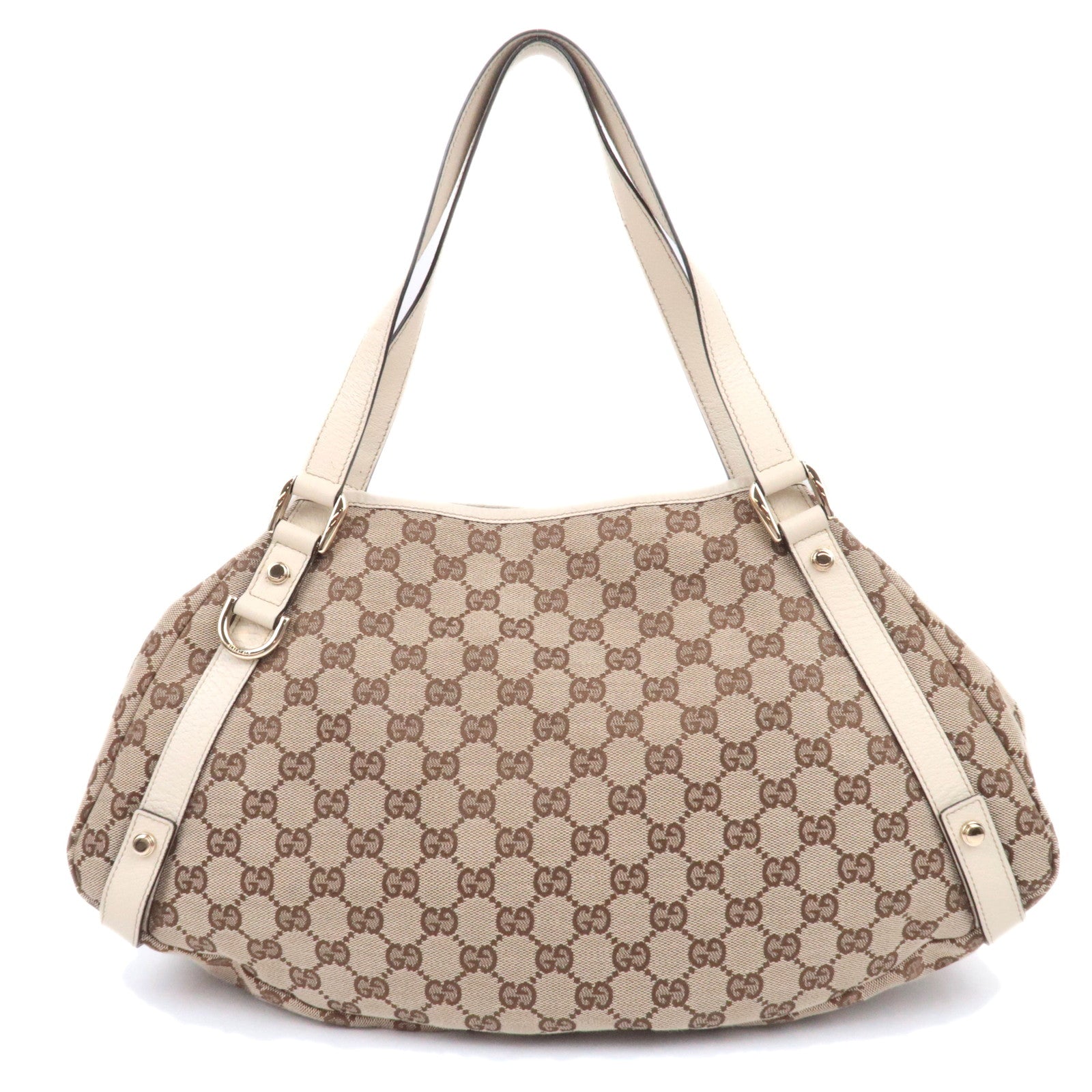 GUCCI Abby GG Canvas Tote Bag Beige Ivory 13073690162