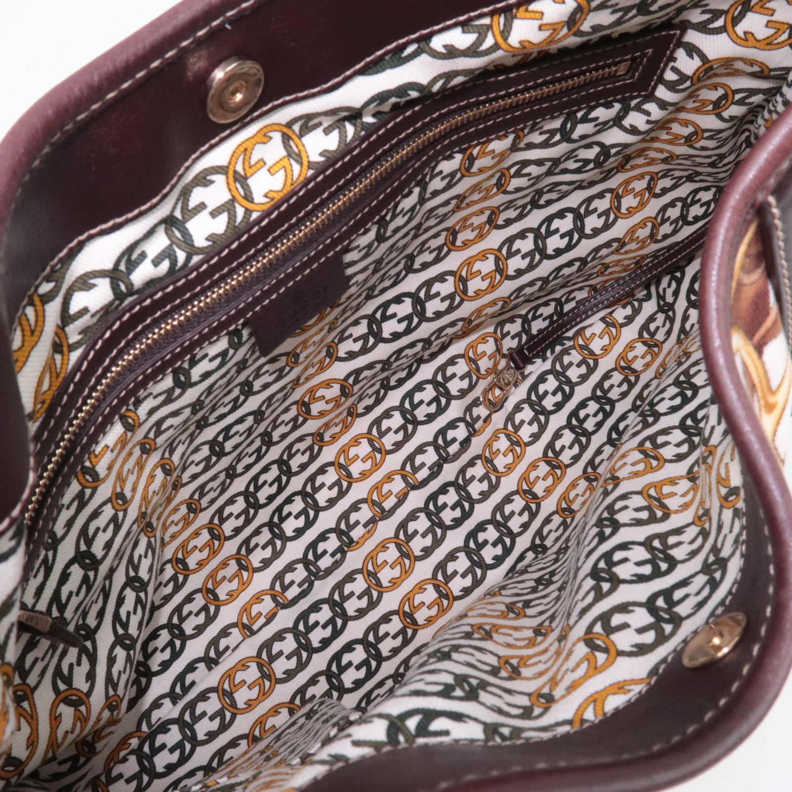 GUCCI Horsebit Velour Leather Shoulder Bag Brown