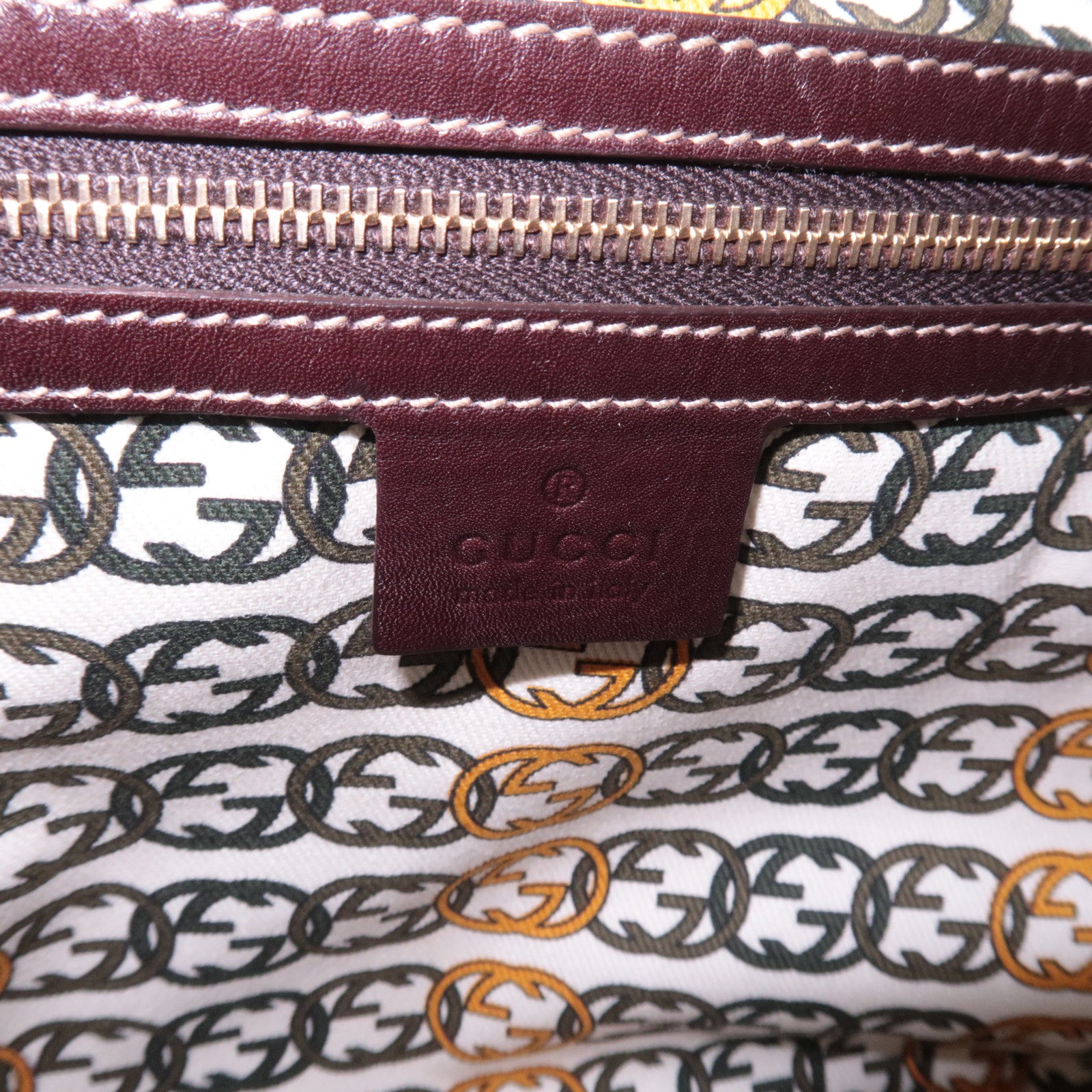 GUCCI Horsebit Velour Leather Shoulder Bag Brown