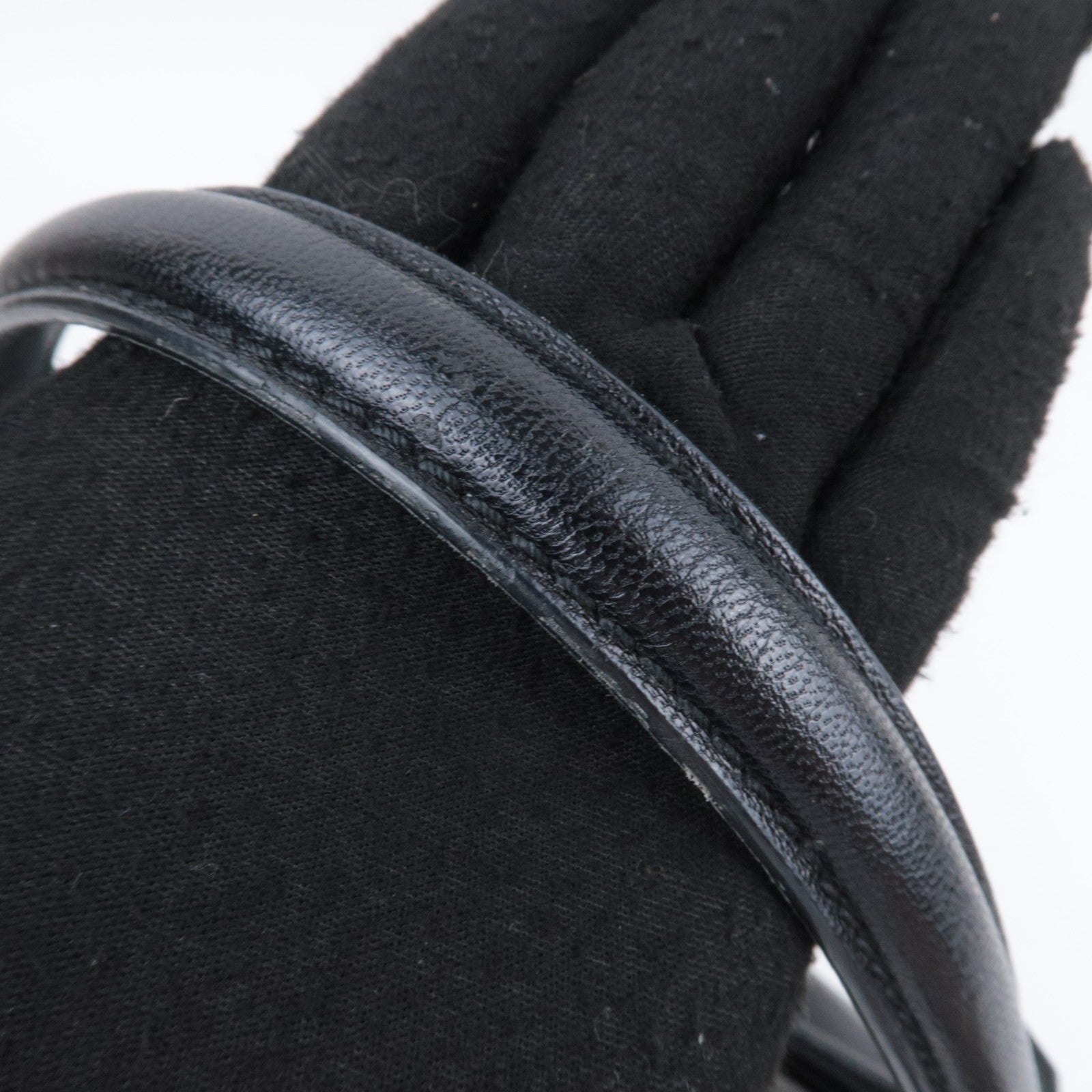 FENDI Peekaboo Large 2Way Leather Handbag Black 8BN210