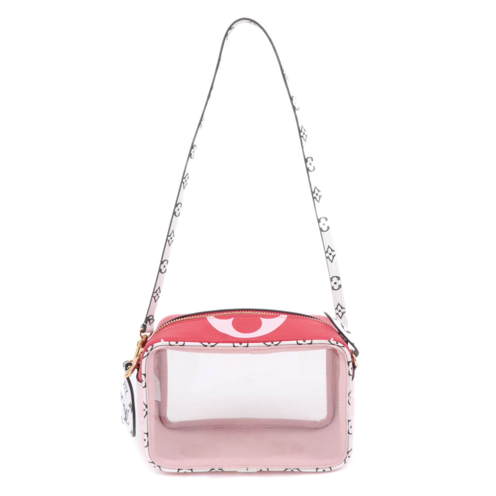 Louis Vuitton Monogram Giant Beach Clear Pouch Bag Rouge M6760190184