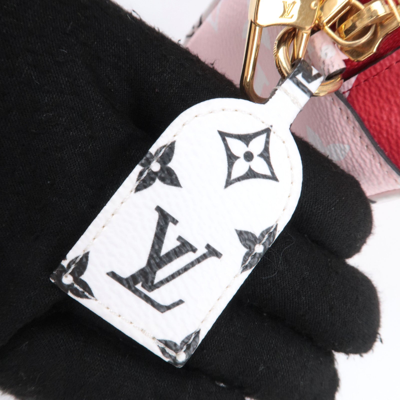 Louis Vuitton Monogram Giant Beach Clear Pouch Bag Rouge M67601