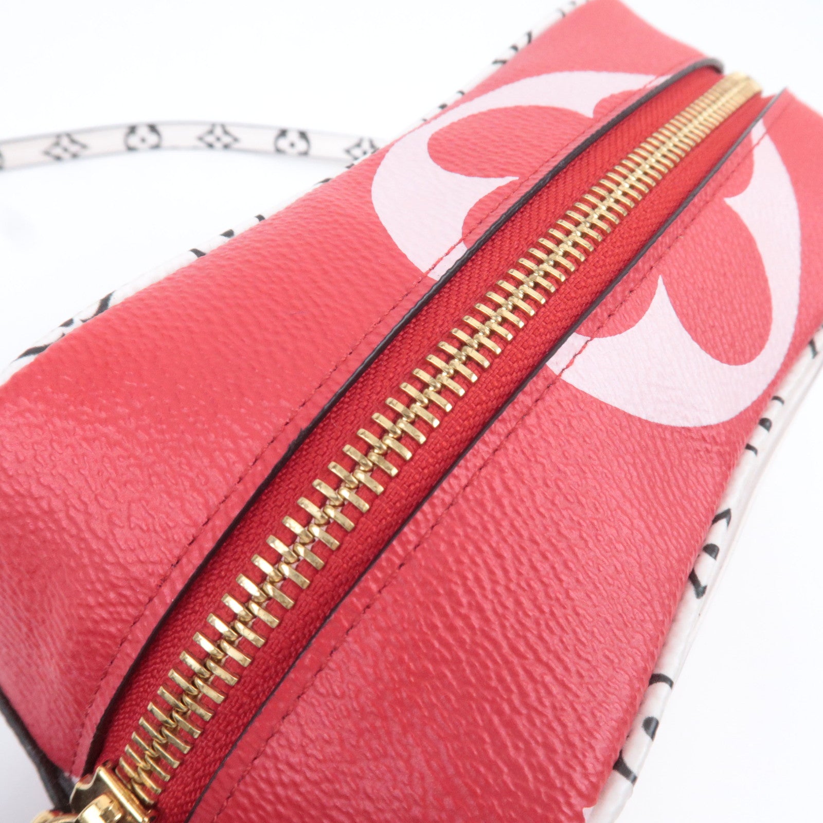 Louis Vuitton Monogram Giant Beach Clear Pouch Bag Rouge M67601