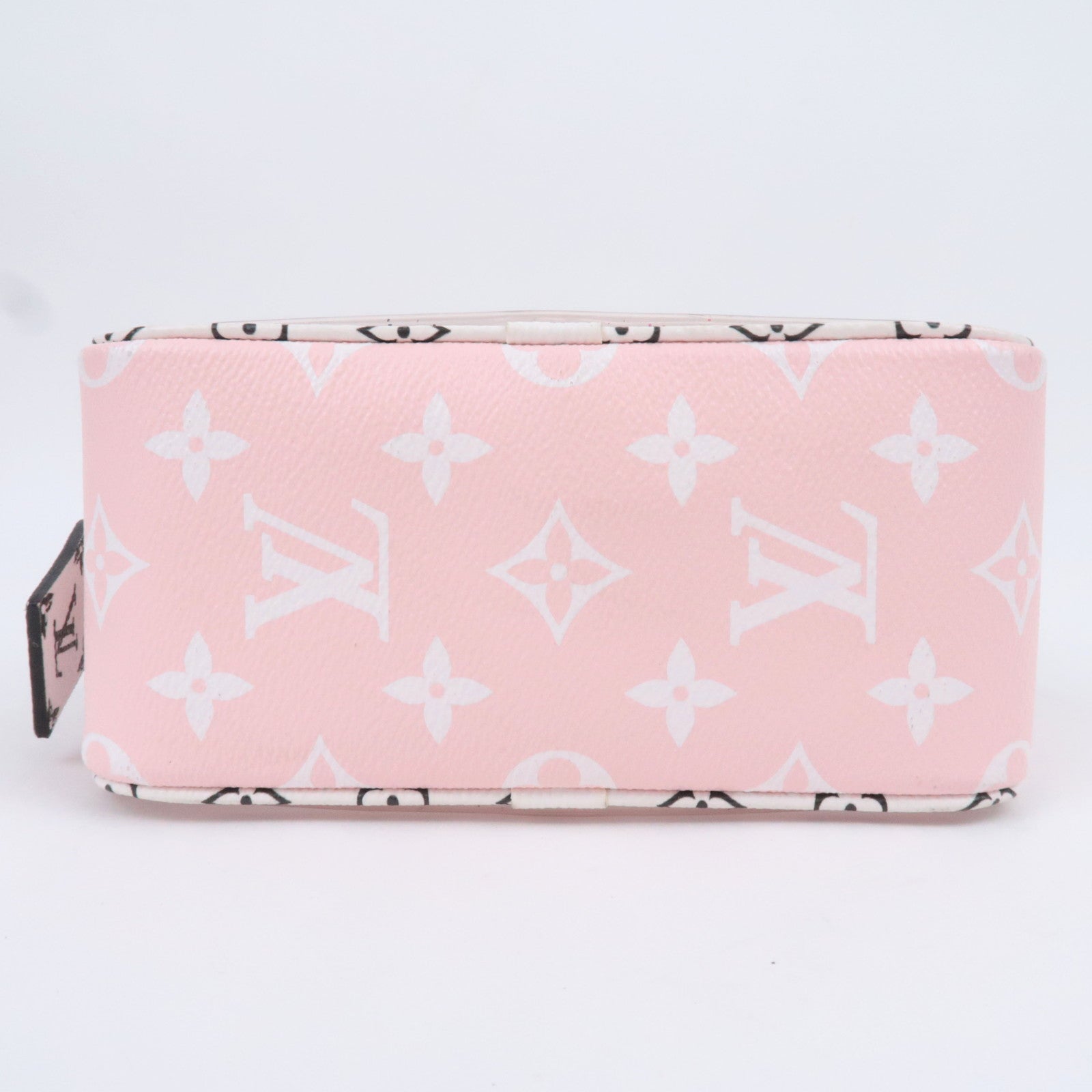 Louis Vuitton Monogram Giant Beach Clear Pouch Bag Rouge M67601