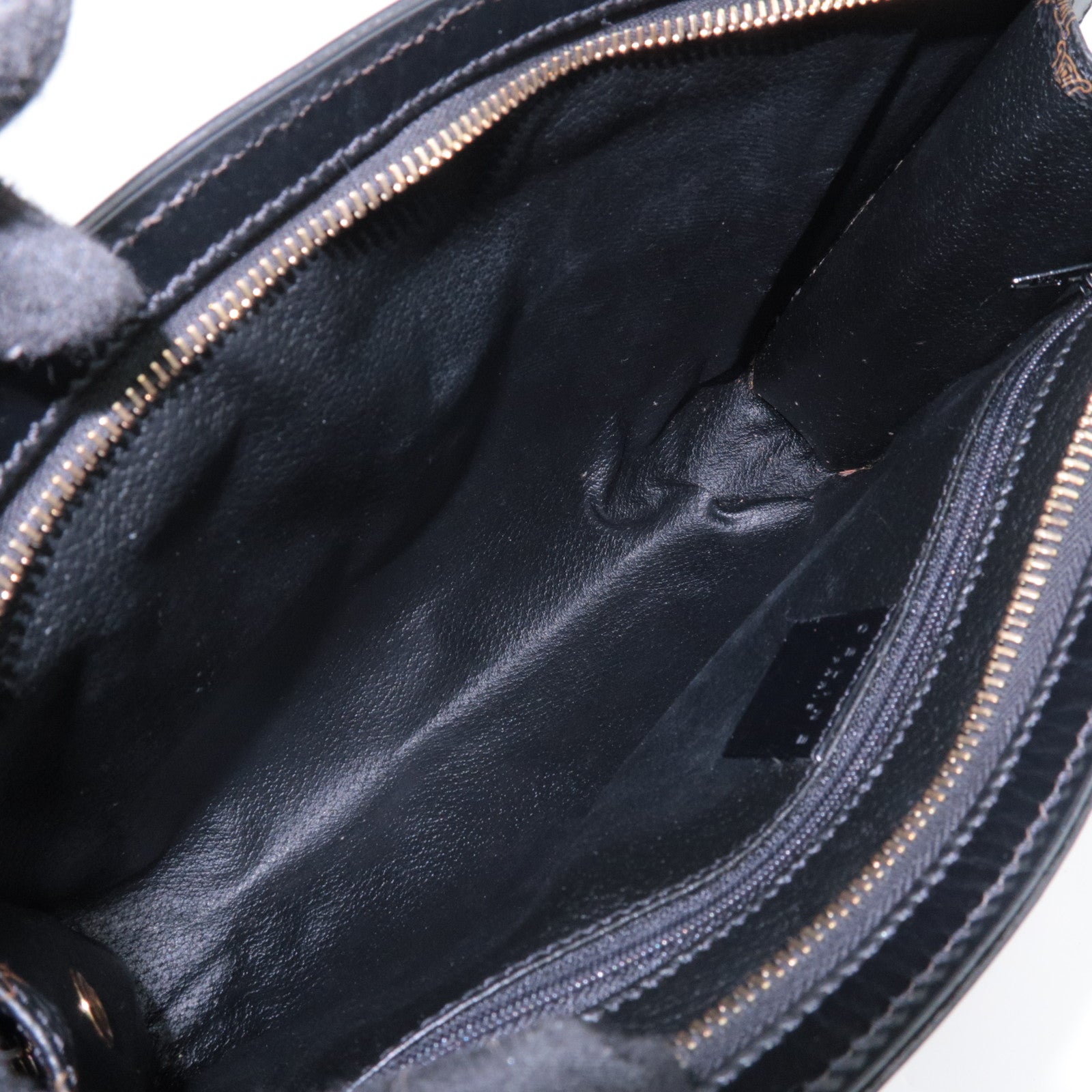 CELINE Macadam PVC Leather Clutch Bag Black