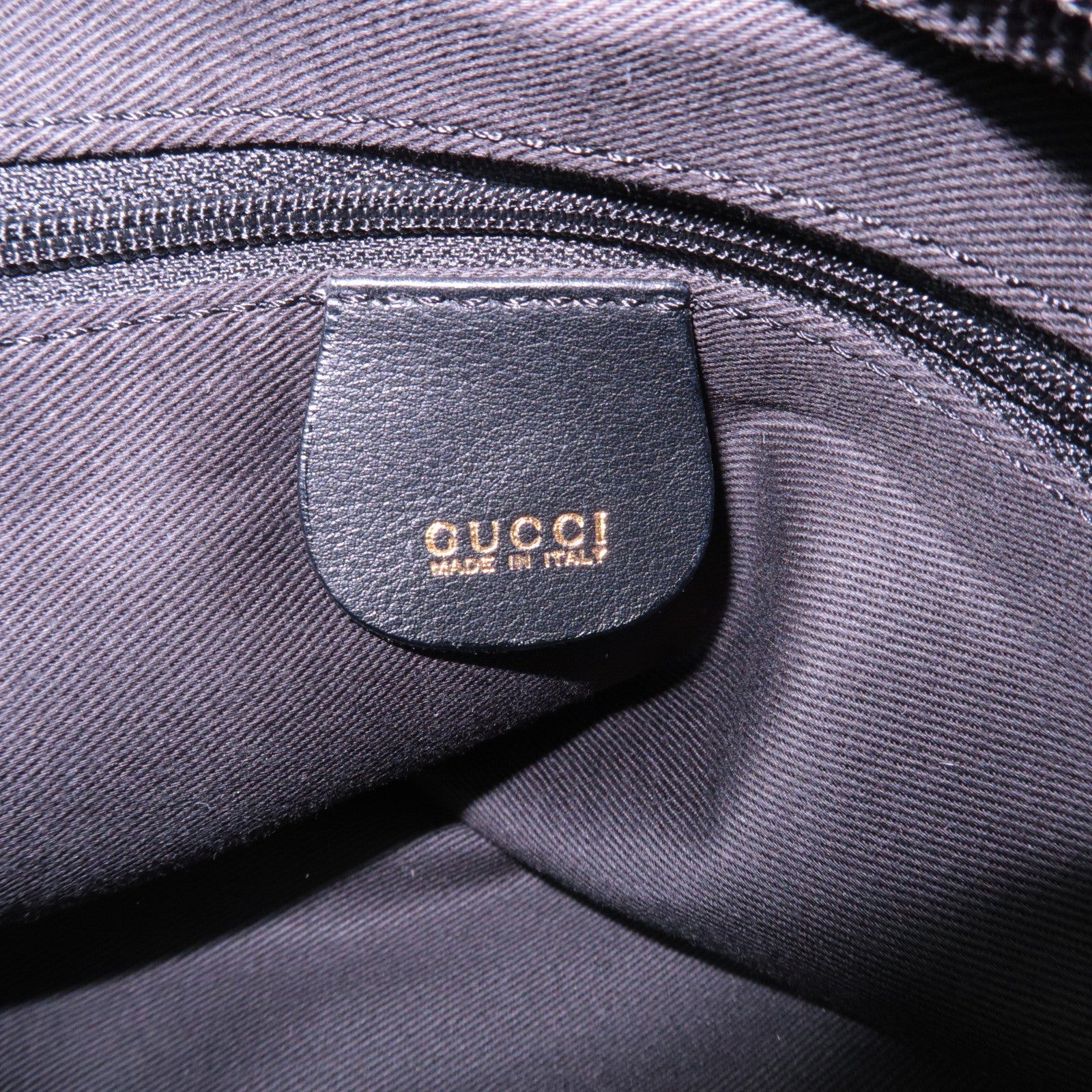 GUCCI Bamboo Leather Tote Bag Black 002.14.0287