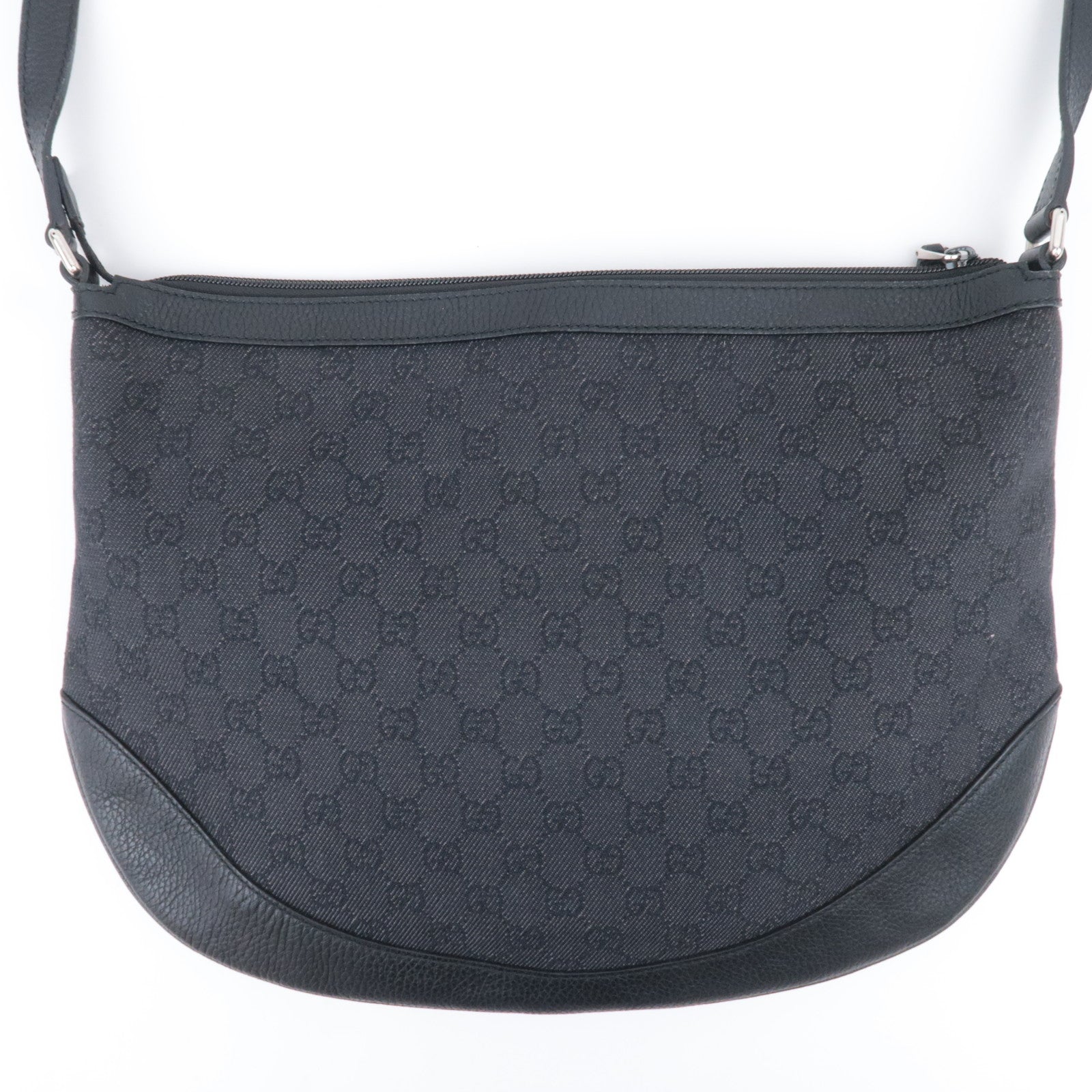 GUCCI GG Canvas Shoulder Bag Black 272380