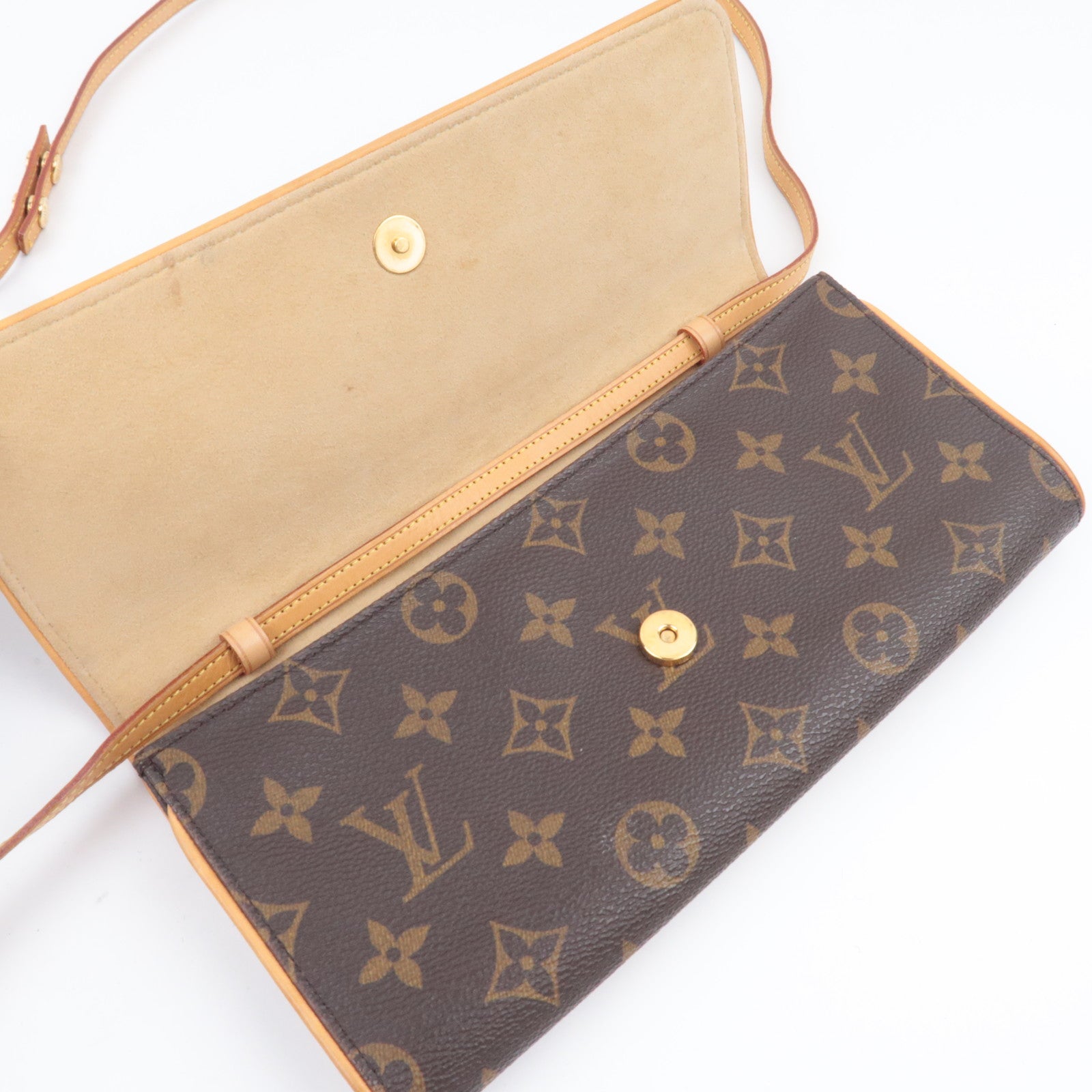 Louis Vuitton Monogram Pochette Twin GM Shoulder Bag M51852