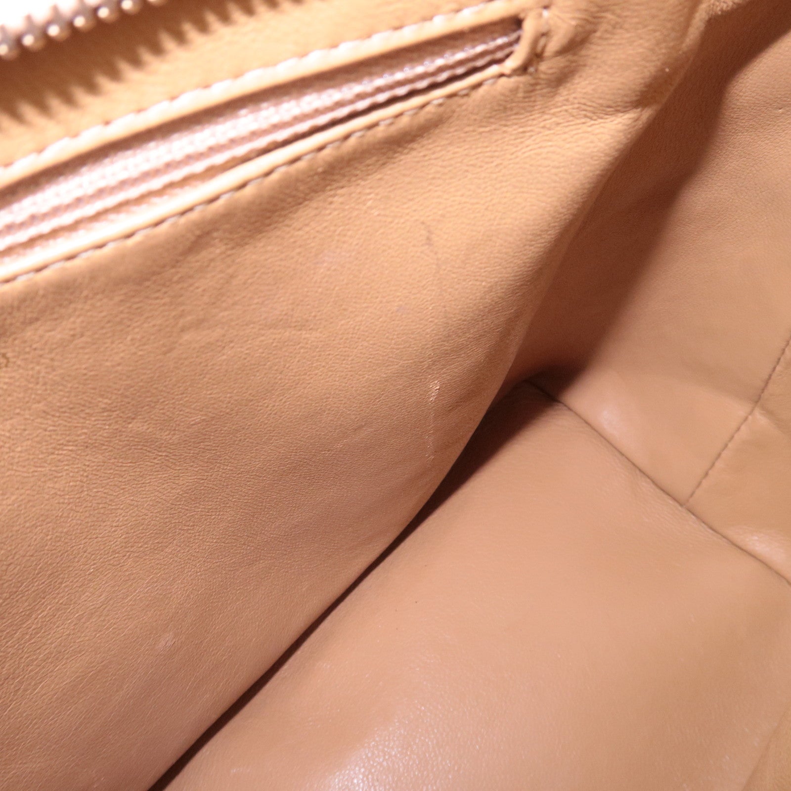 CHANEL Medallion Tote Bag Caviarskin Beige Gold HDW A01804