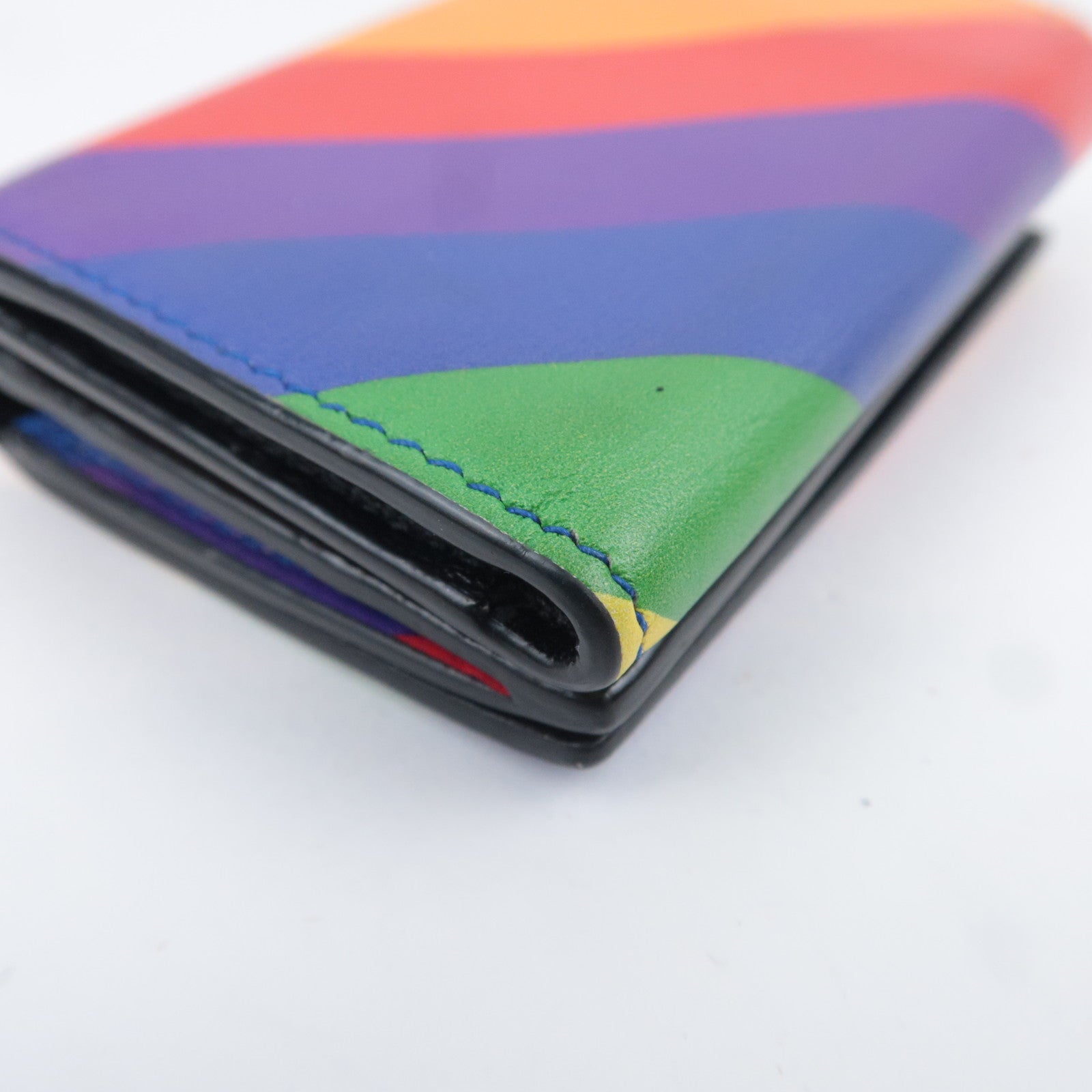 BALENCIAGA Rainbow Leather Wallet 558208