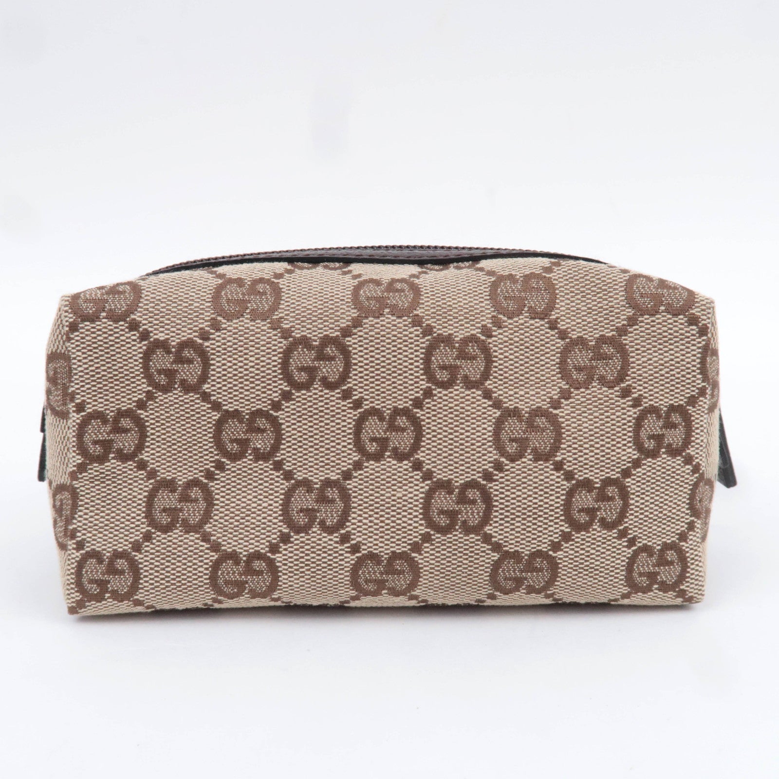 GUCCI GG Canvas Small Pouch Brown 29596