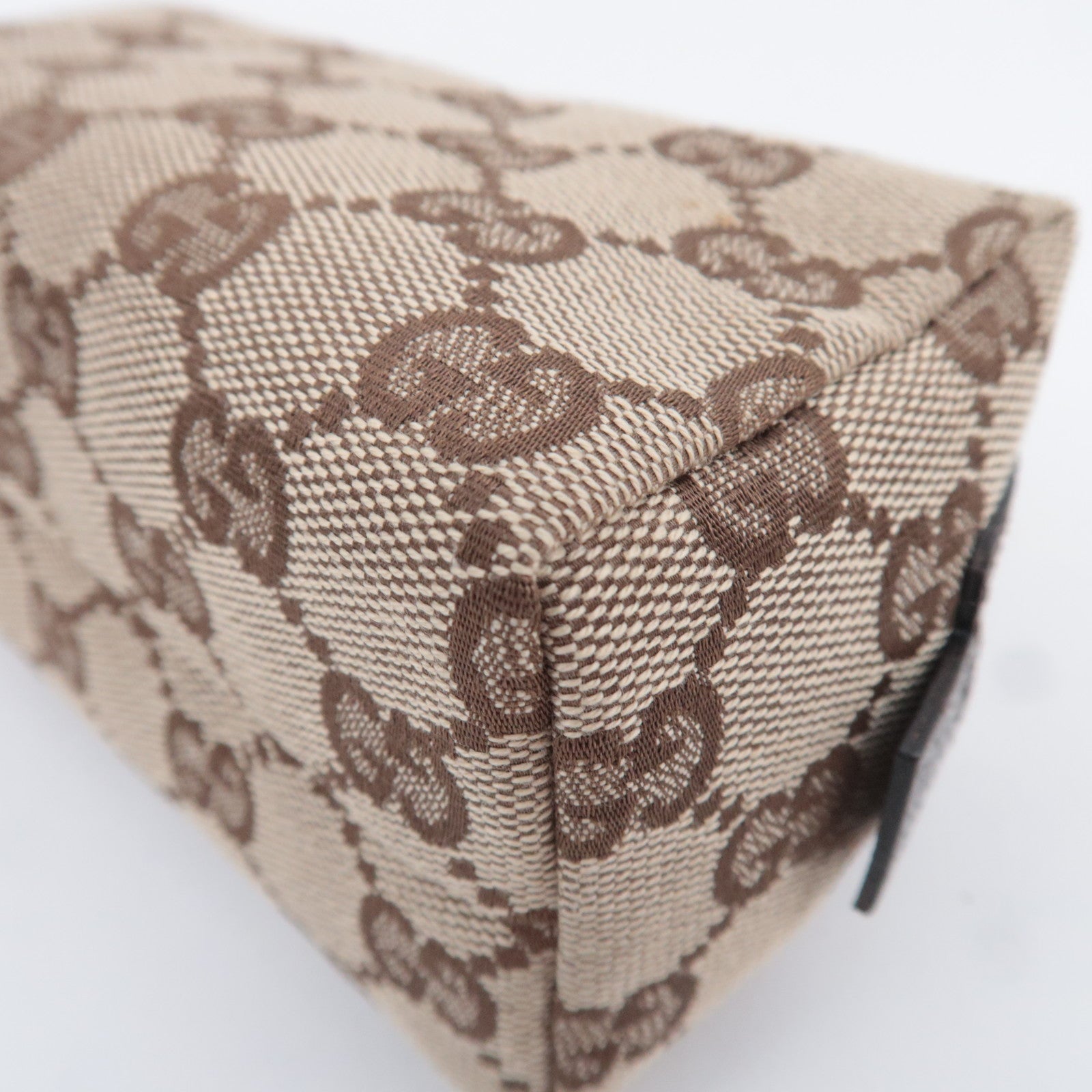GUCCI GG Canvas Small Pouch Brown 29596