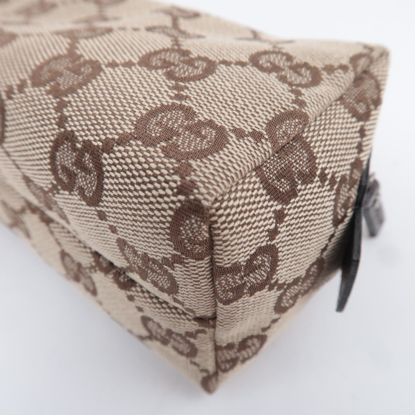 GUCCI GG Canvas Small Pouch Brown 29596