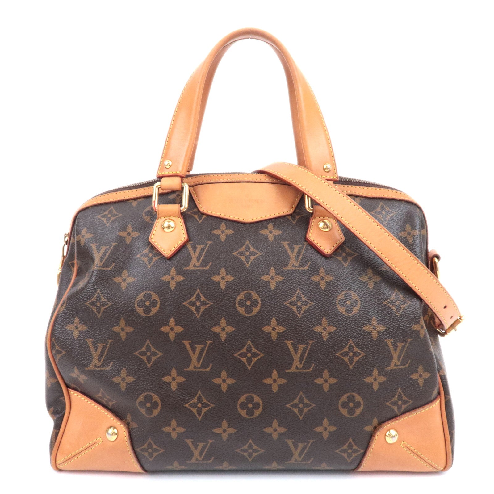 Louis Vuitton Monogram Retiro PM 2Way Handbag M4032590255