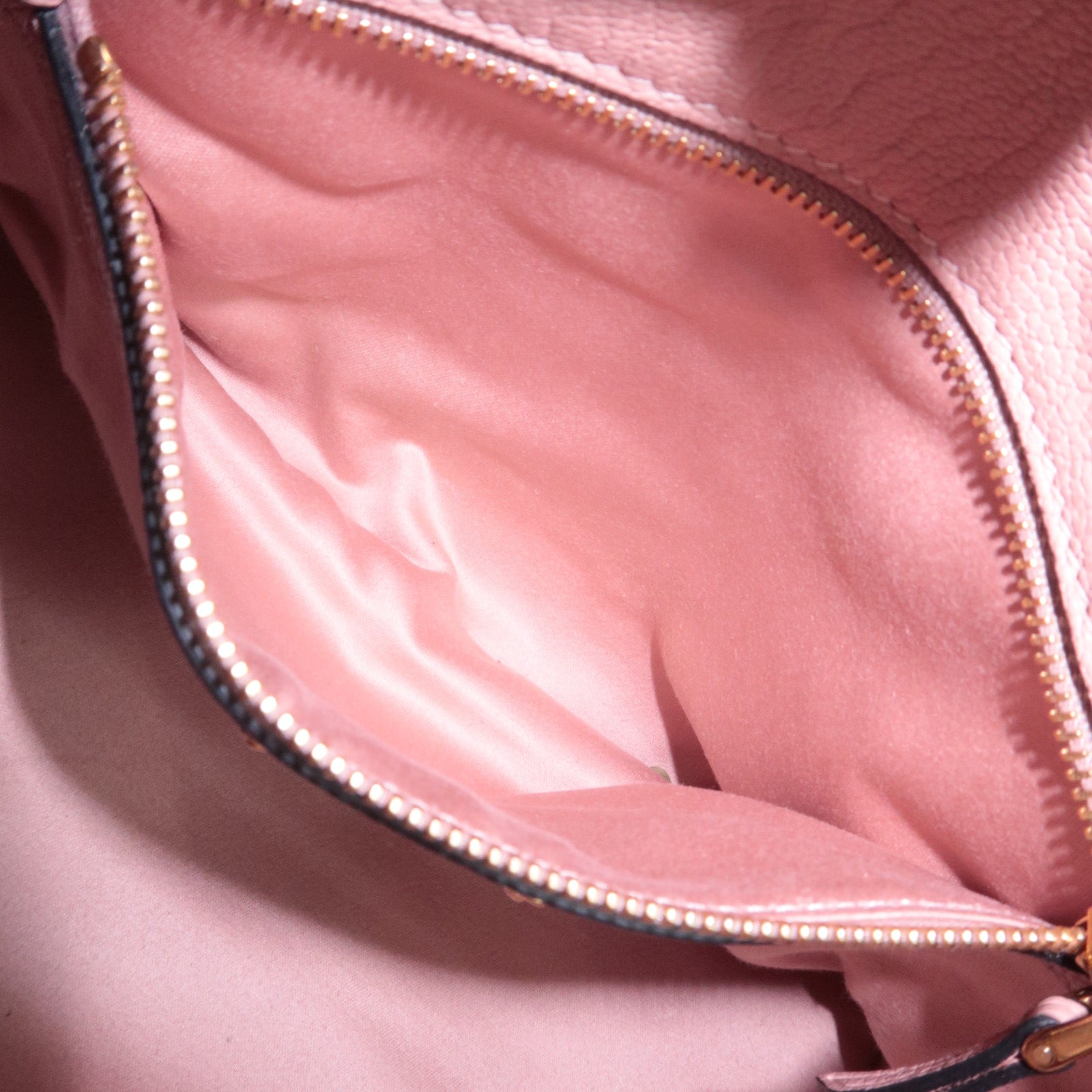 MIU MIU Ribbon Madras Fiocco Leather Handbag Pink 5BA056