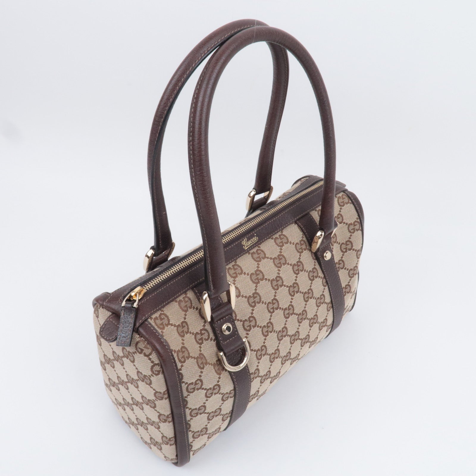GUCCI Abby GG Canvas Shoulder Bag Beige 130942