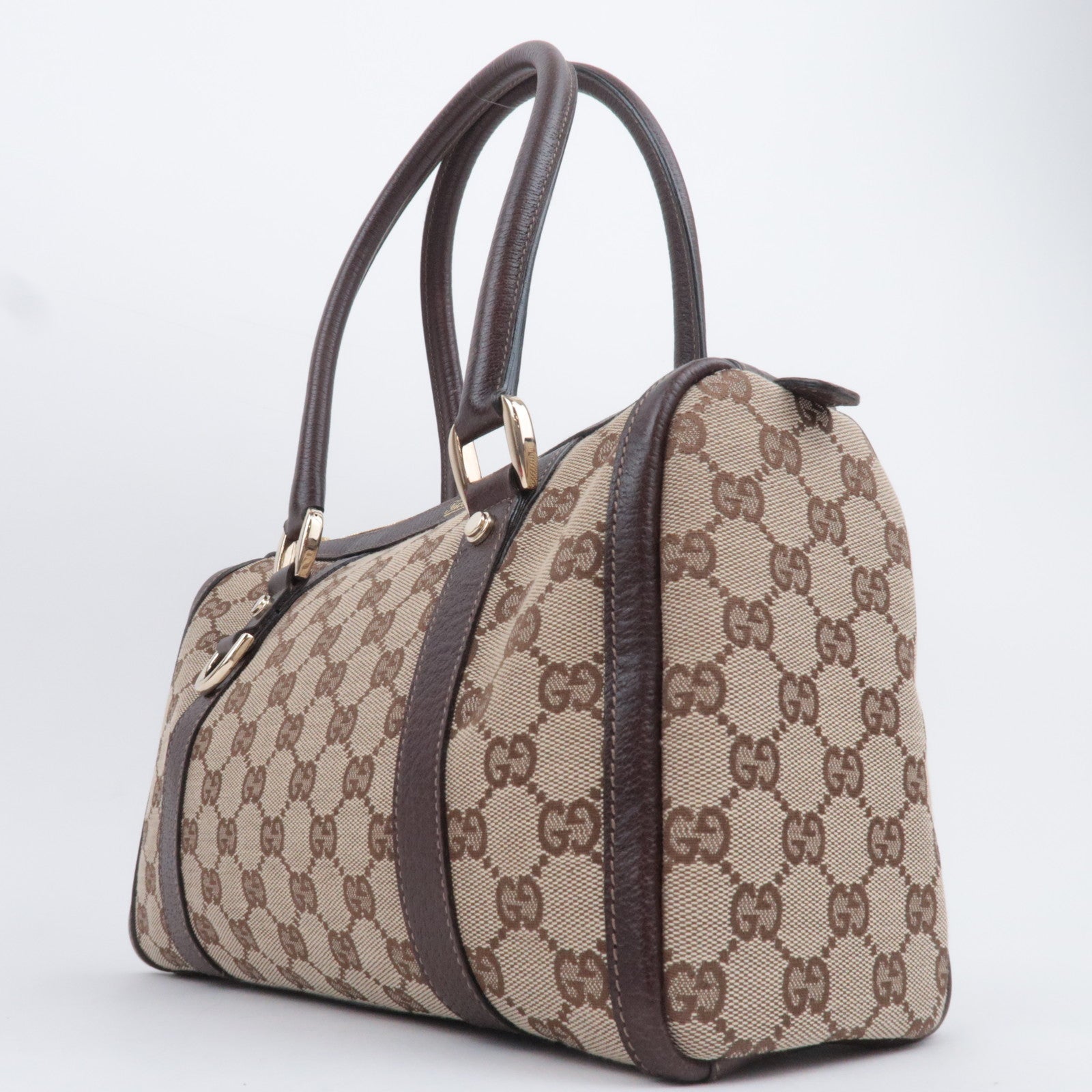 GUCCI Abby GG Canvas Shoulder Bag Beige 130942