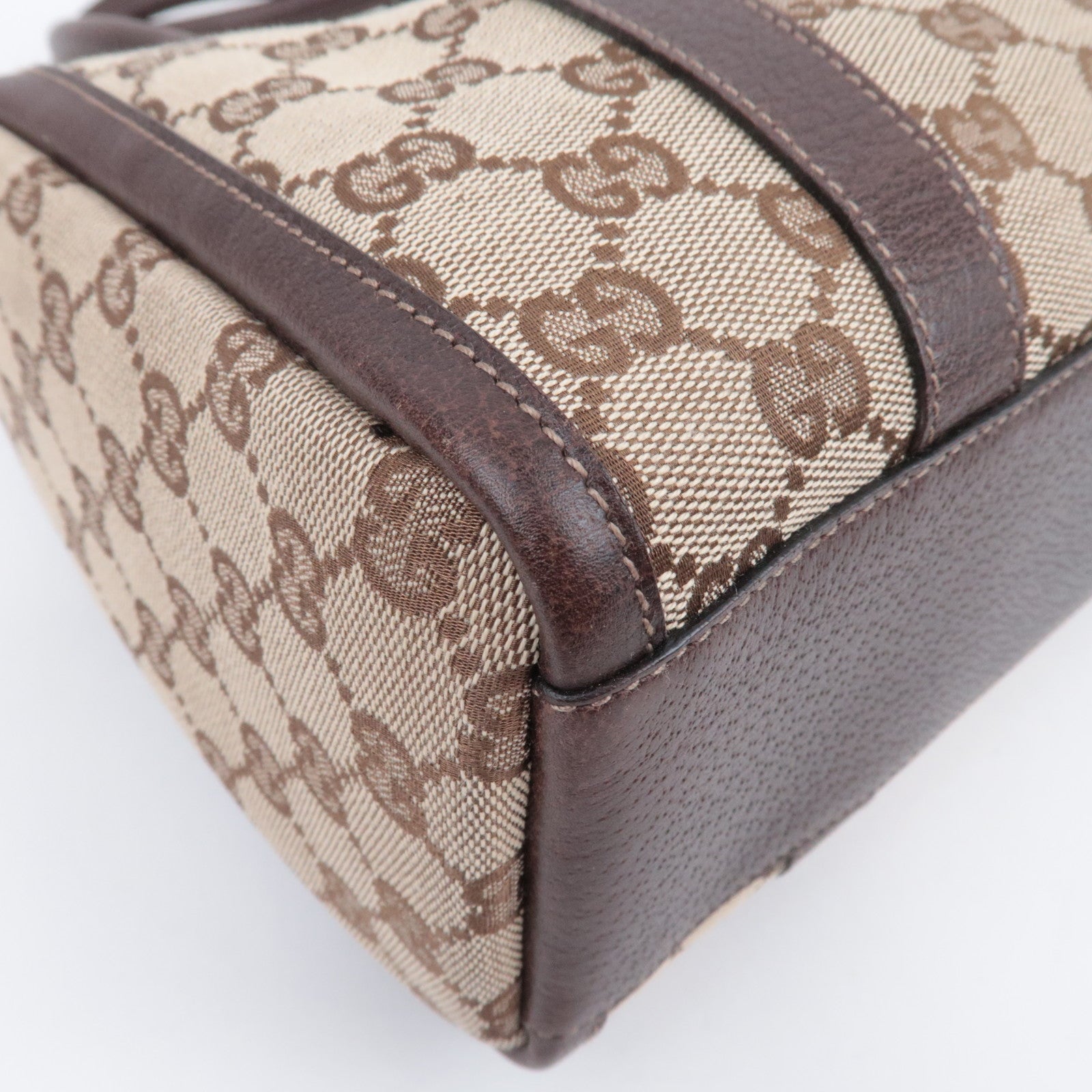 GUCCI Abby GG Canvas Shoulder Bag Beige 130942