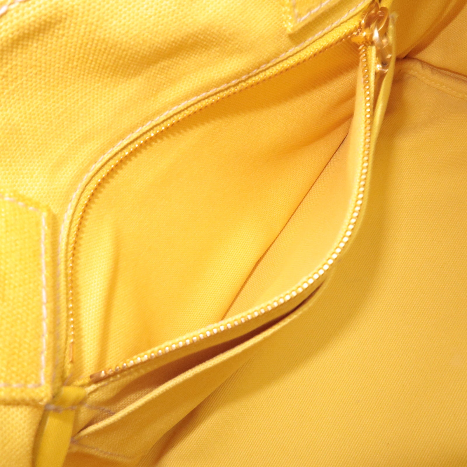 PRADA Canapa M 2Way Canvas Tote Bag Yellow BN2642