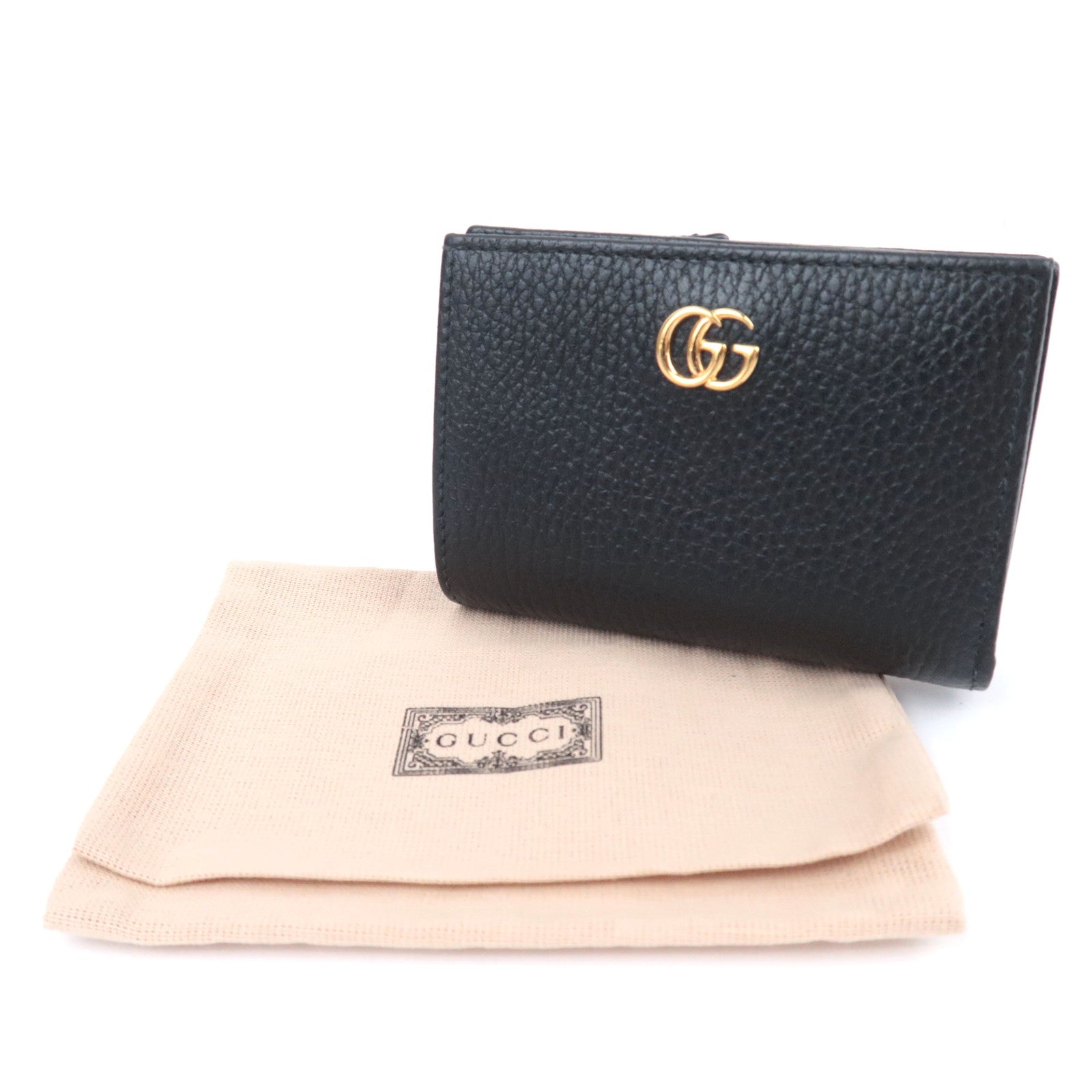 GUCCI GG Marmont Leather Wallet Japan Limited Black 772738