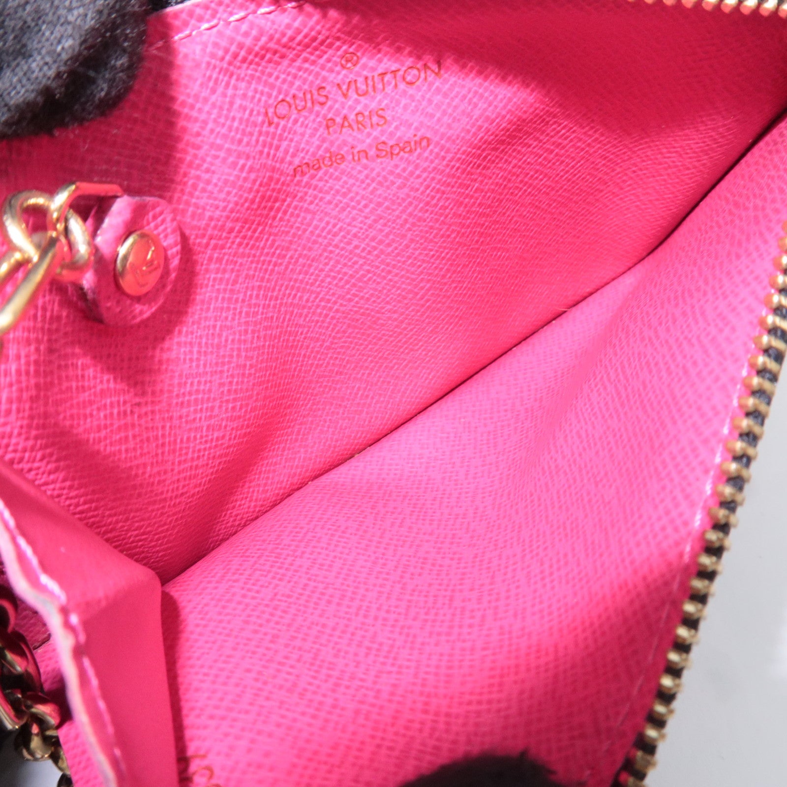 Louis Vuitton Monogram Multicolor Pochette Cles Coin Case Noir Grunard M93735