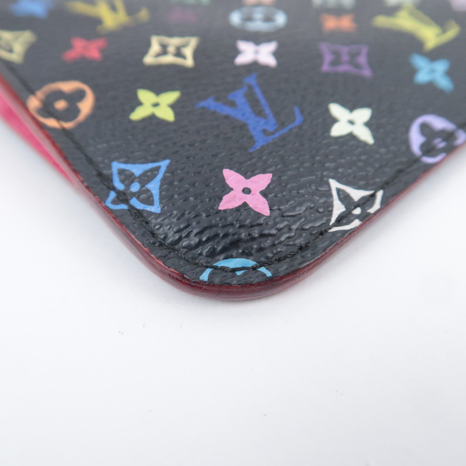 Louis Vuitton Monogram Multicolor Pochette Cles Coin Case Noir Grunard M93735