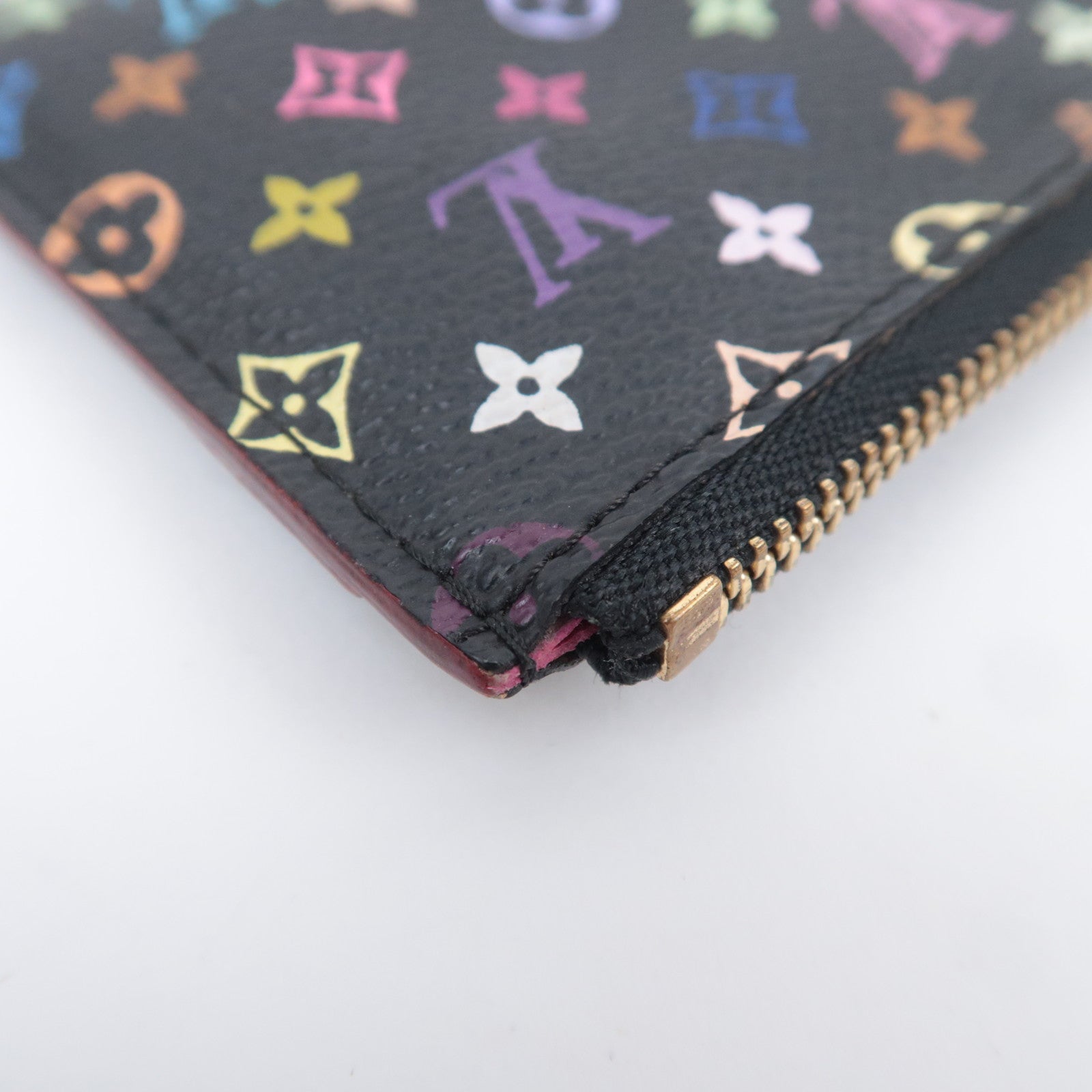 Louis Vuitton Monogram Multicolor Pochette Cles Coin Case Noir Grunard M93735