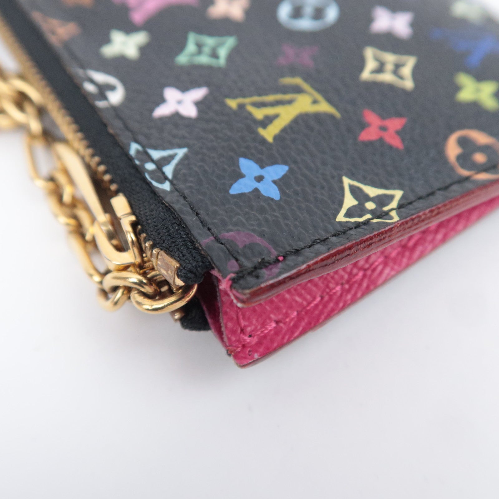 Louis Vuitton Monogram Multicolor Pochette Cles Coin Case Noir Grunard M93735