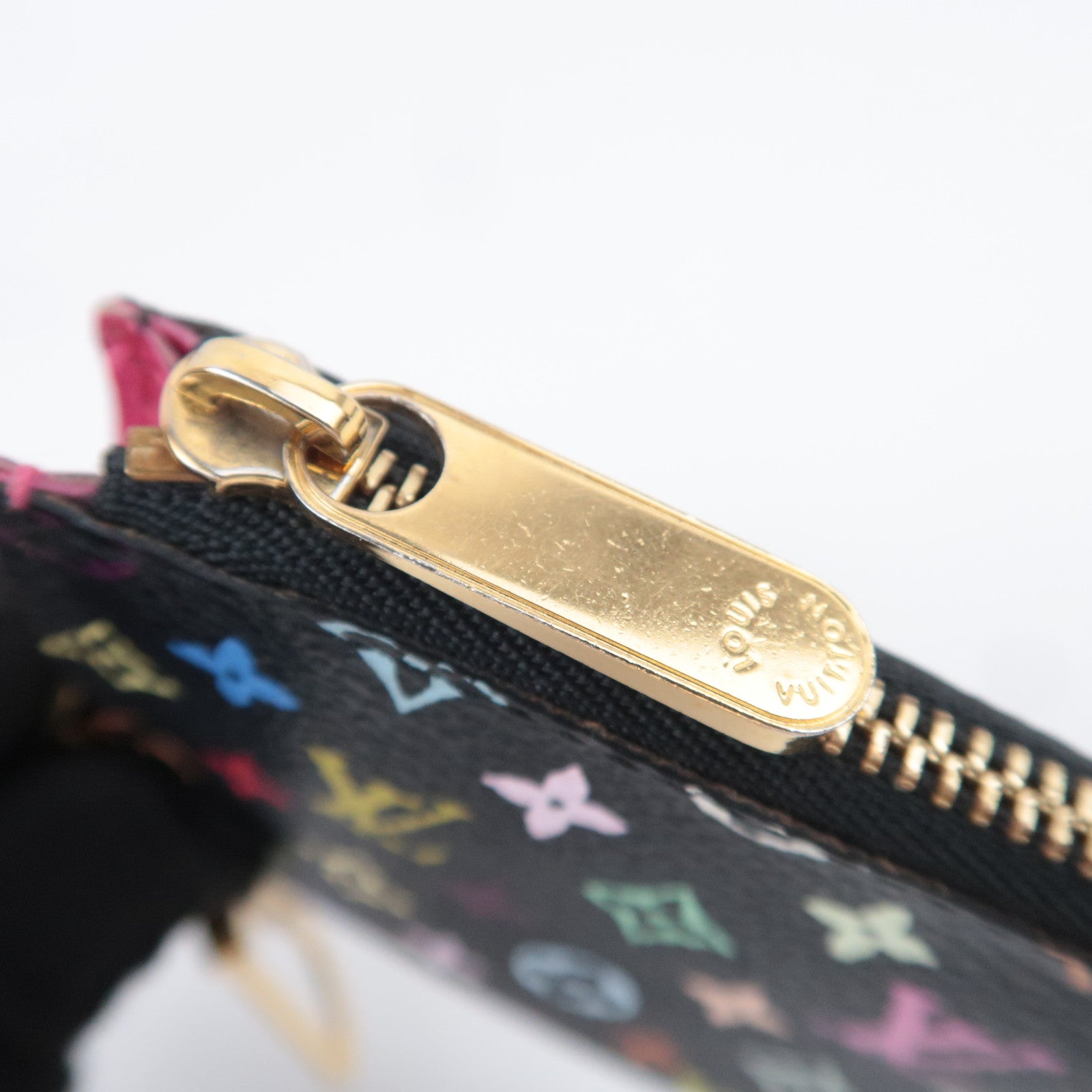 Louis Vuitton Monogram Multicolor Pochette Cles Coin Case Noir Grunard M93735