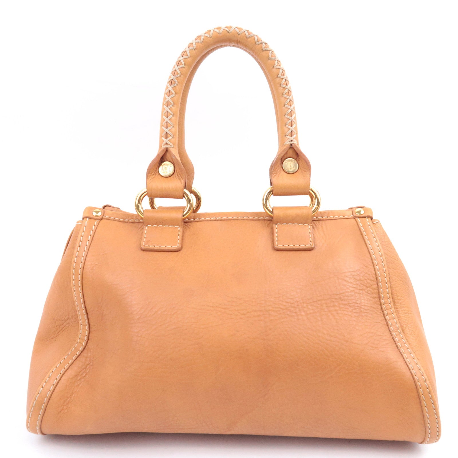 CELINE Boogie Bag Leather Handbag Brown