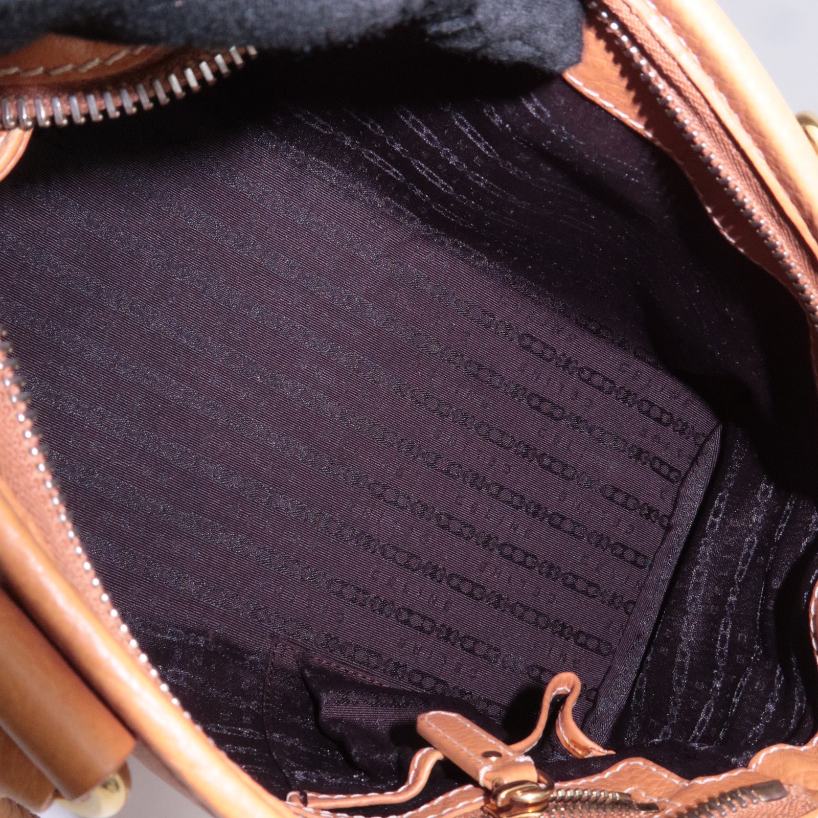 CELINE Boogie Bag Leather Handbag Brown