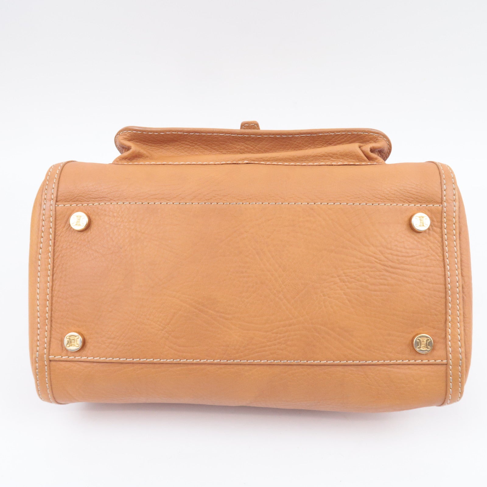 CELINE Boogie Bag Leather Handbag Brown